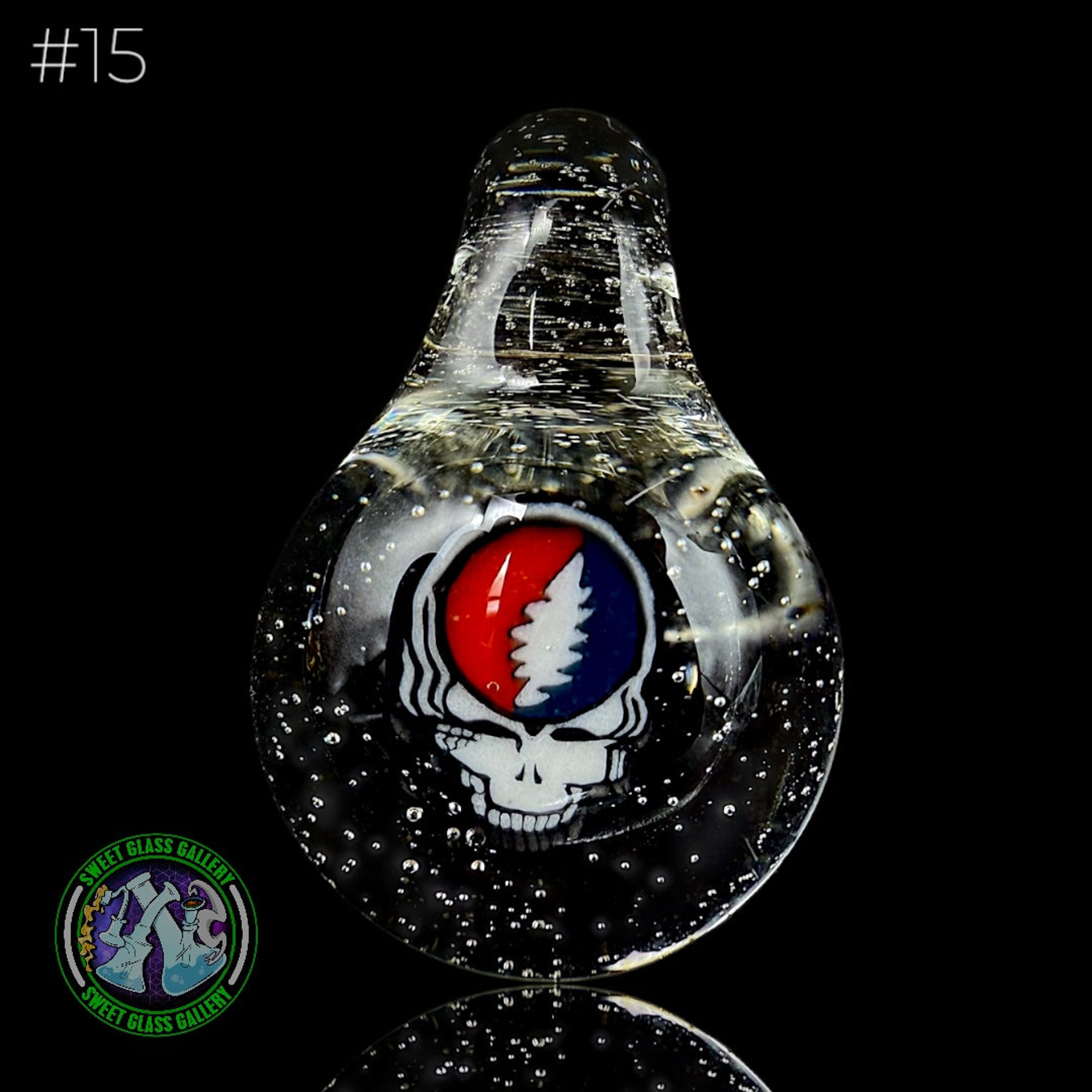 Preview pic of Keys Glass - Pendant #15 - Grateful Dead