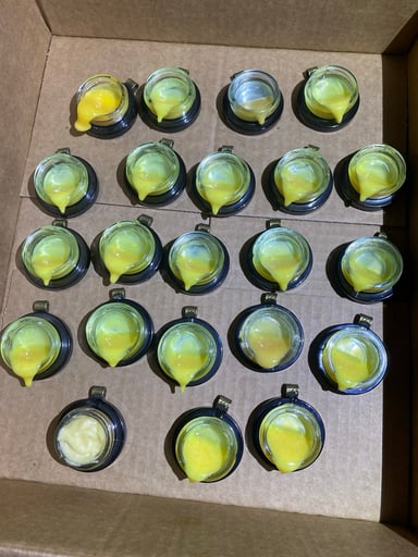 Preview pic of Faux oil drip pendants uv reactive  choose one( 10 packs available for 175