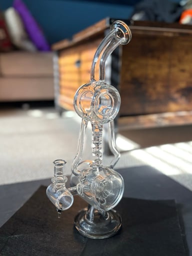 Preview pic of 🔥Dual-Respirator Up-Line Double Recycler with Tumbler🔥