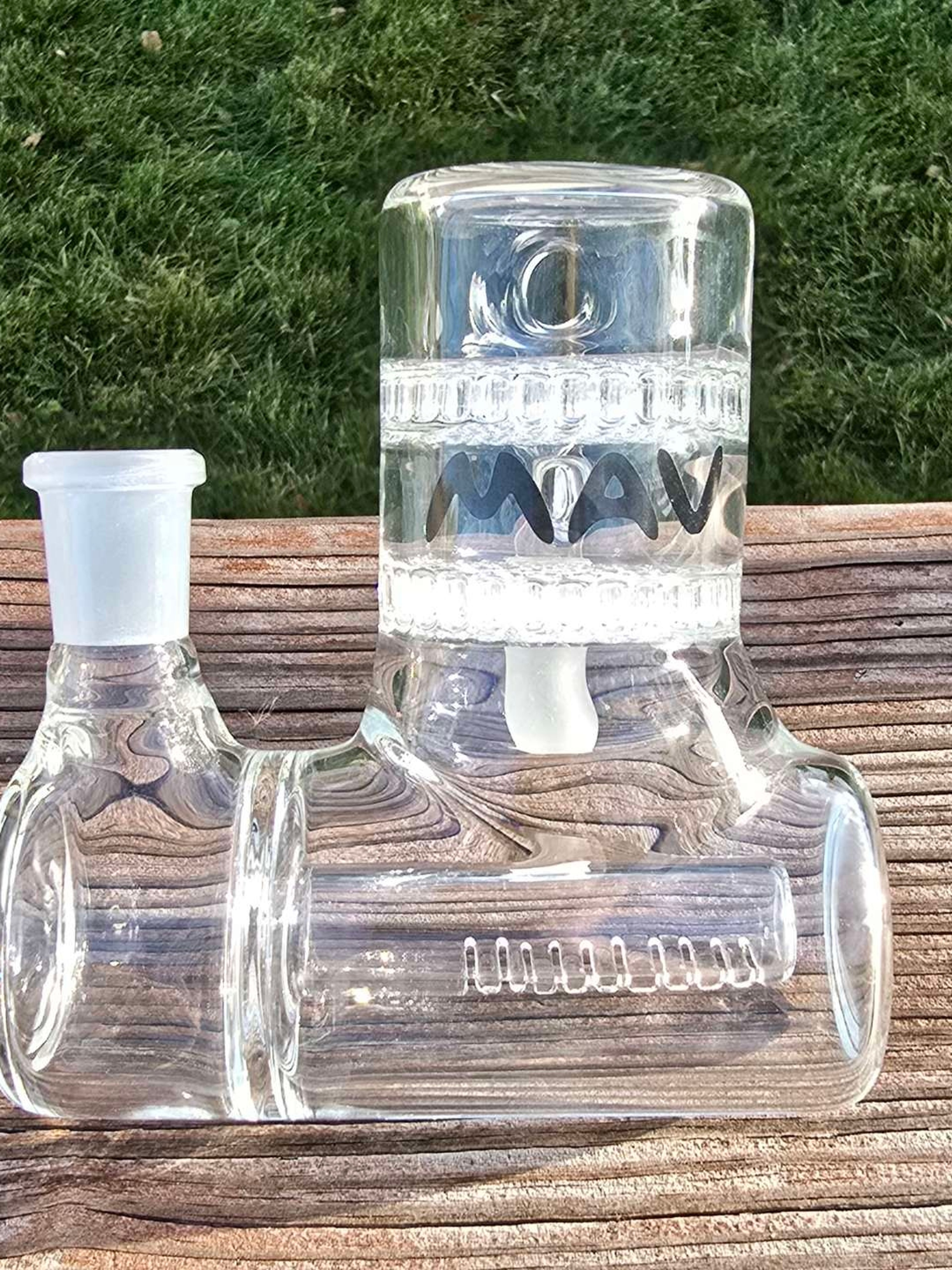 Mav Glass In-line Perc with a double Disc image 0