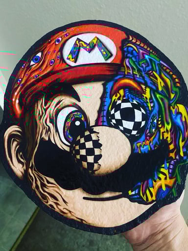 Preview pic of Trippy mario mat