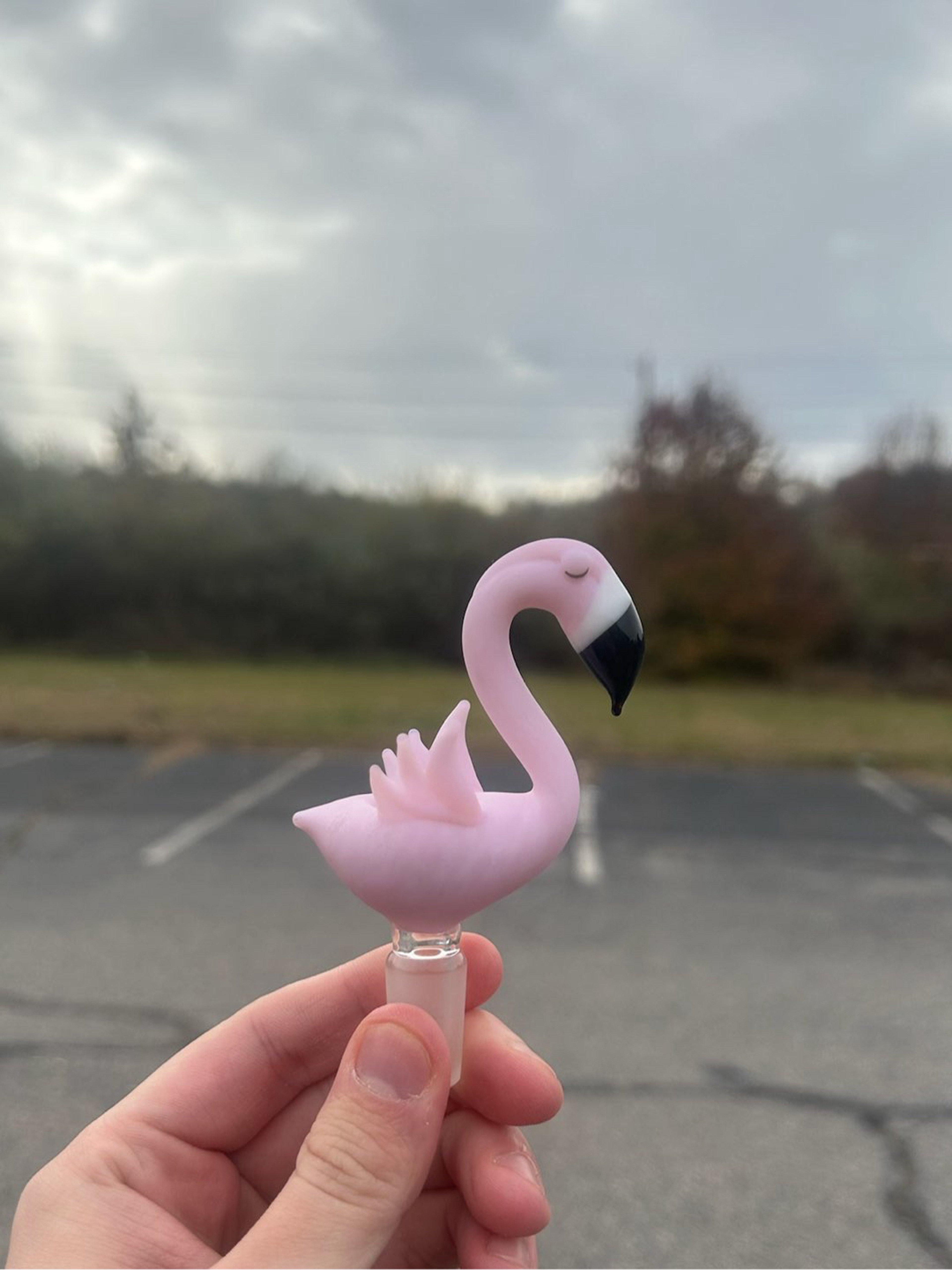 ⬛️FRIDAY 🏷️ Empire Glassworks Flamingo 14mm image 0