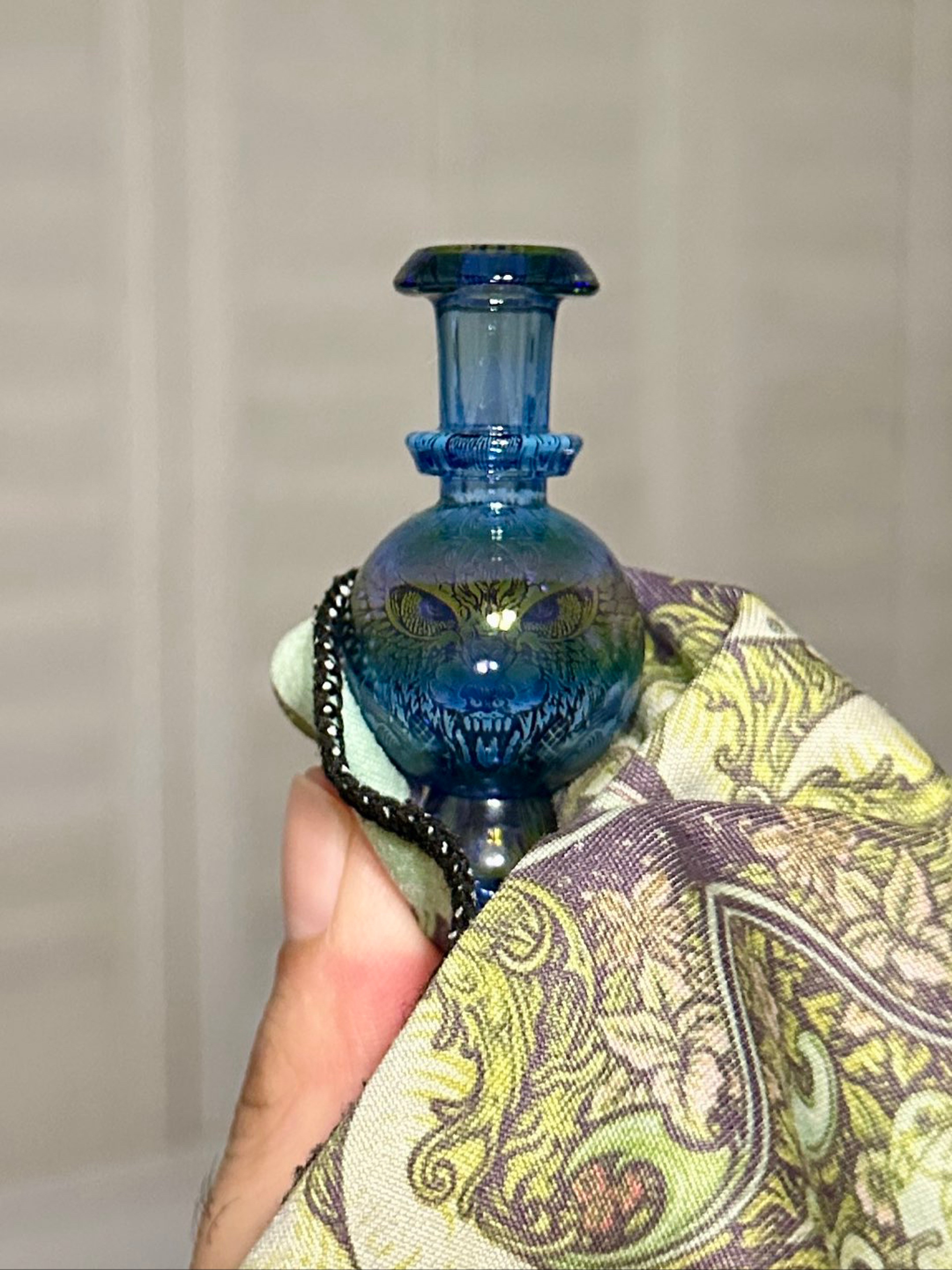 Mothership Limited Series Bubble Cap - "Skywolf" - Cerulean Design & Color: "Skywolf" - Cerulean image 0