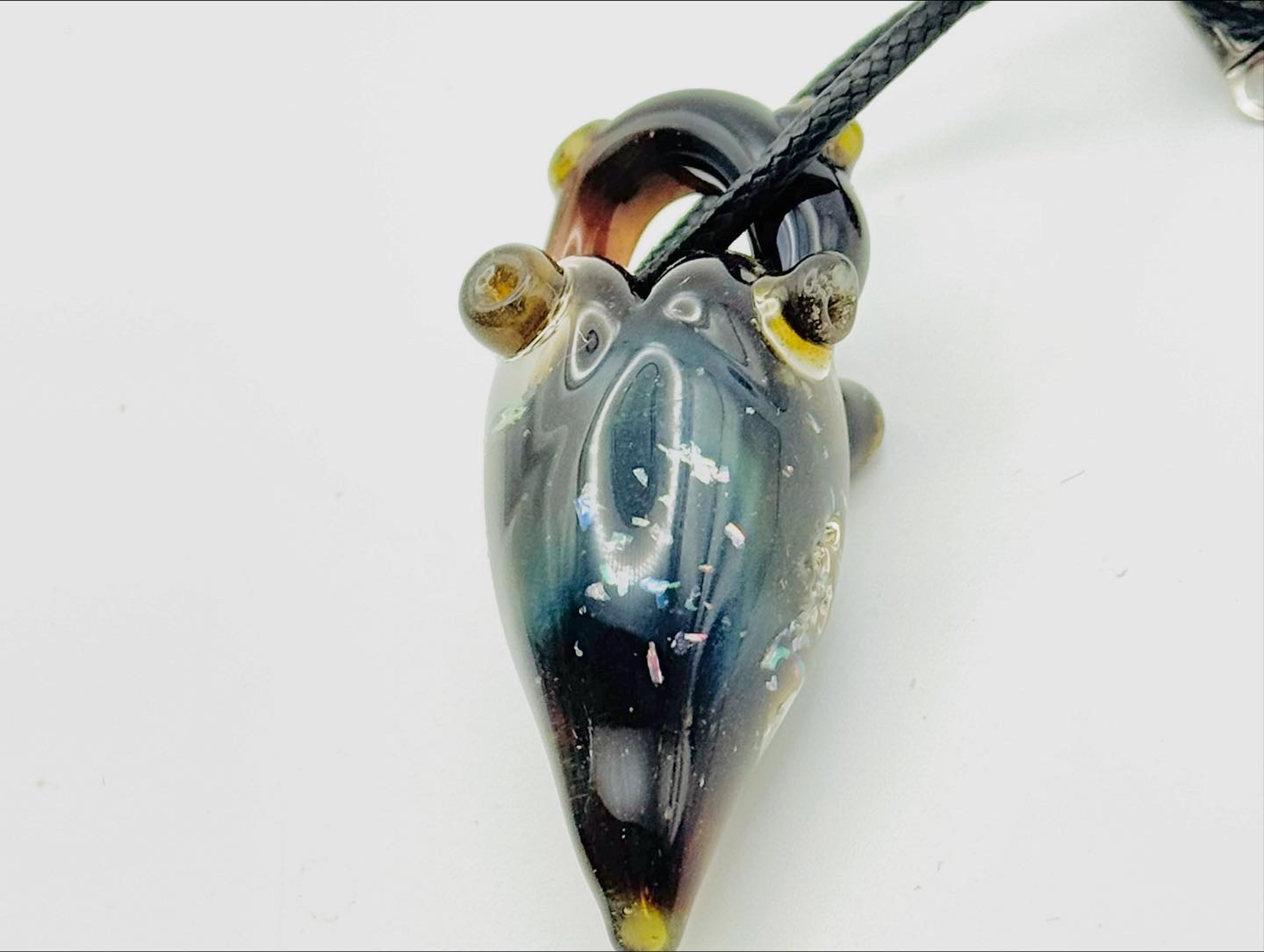 Preview pic of Crushed opal heart pendy!