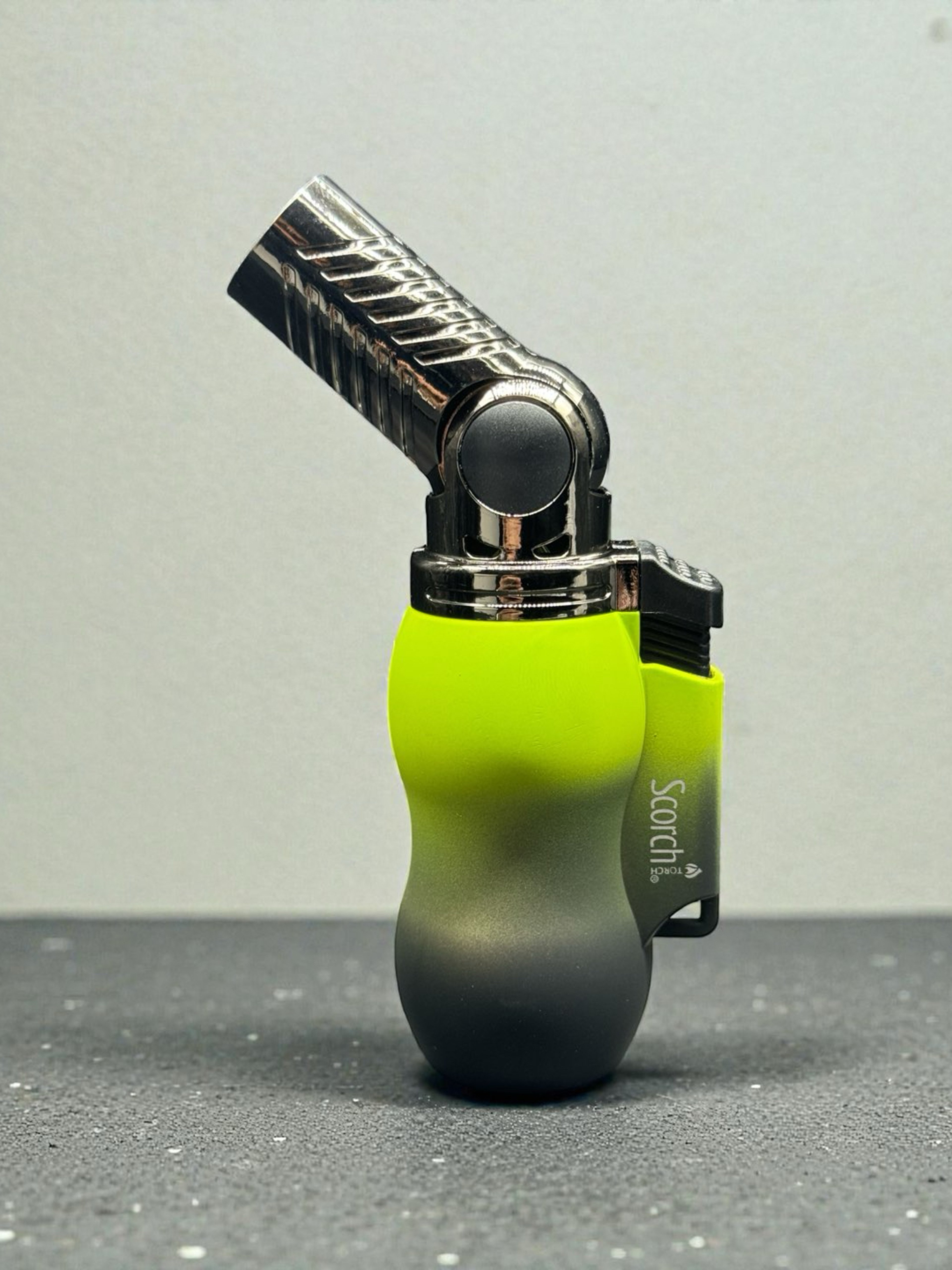 Preview pic of Scorch Torch 61802-1 – Lime Ombre Single Flame Adjustable Angle Torch (5.2”)