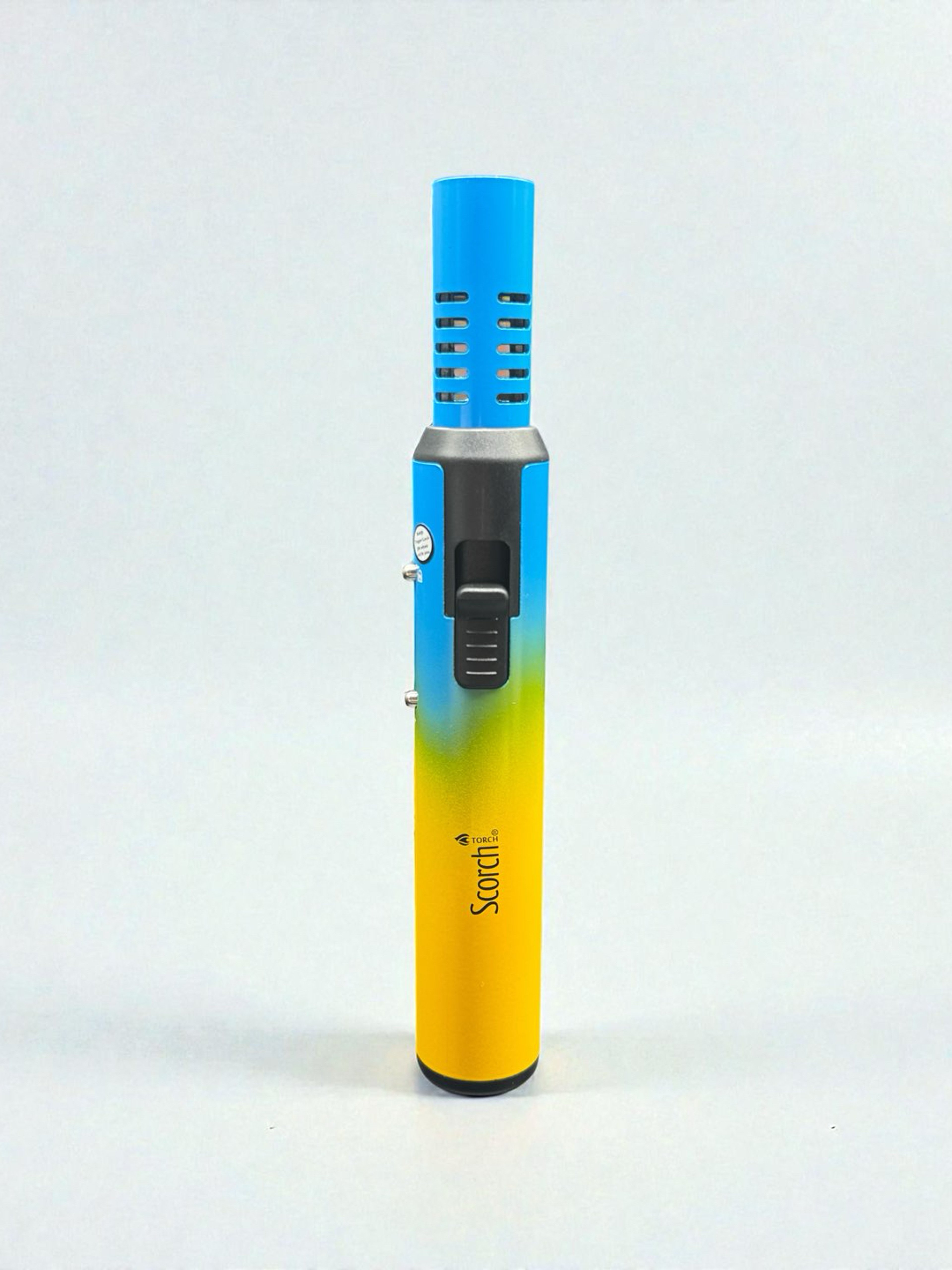 Preview pic of Scorch Torch 61803 – Single Flame Metal Torch (Blue/Yellow) – 8” Tall