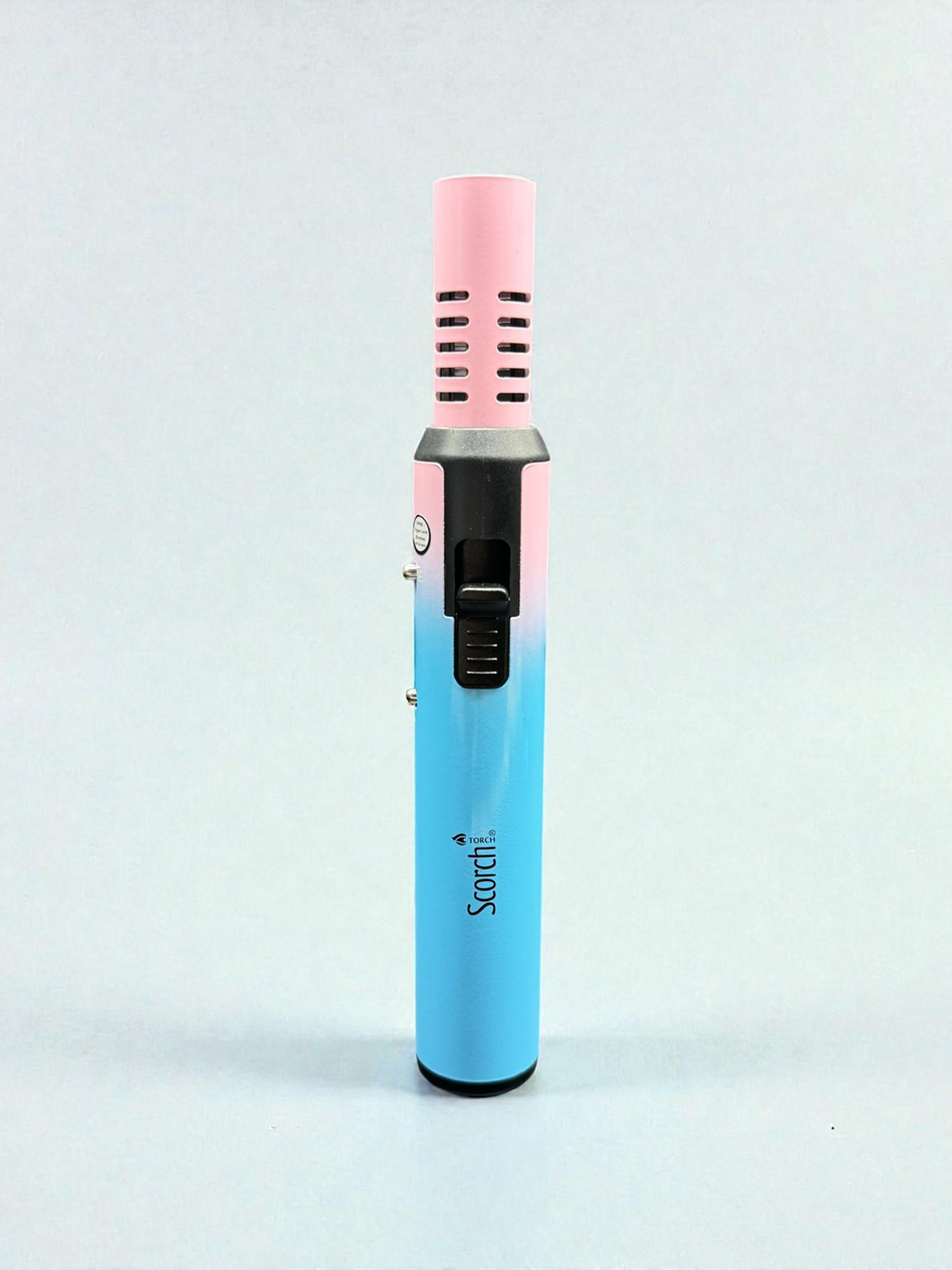 Preview pic of Scorch Torch 61803 – Single Flame Metal Torch (Pink/Blue) – 8” Tall
