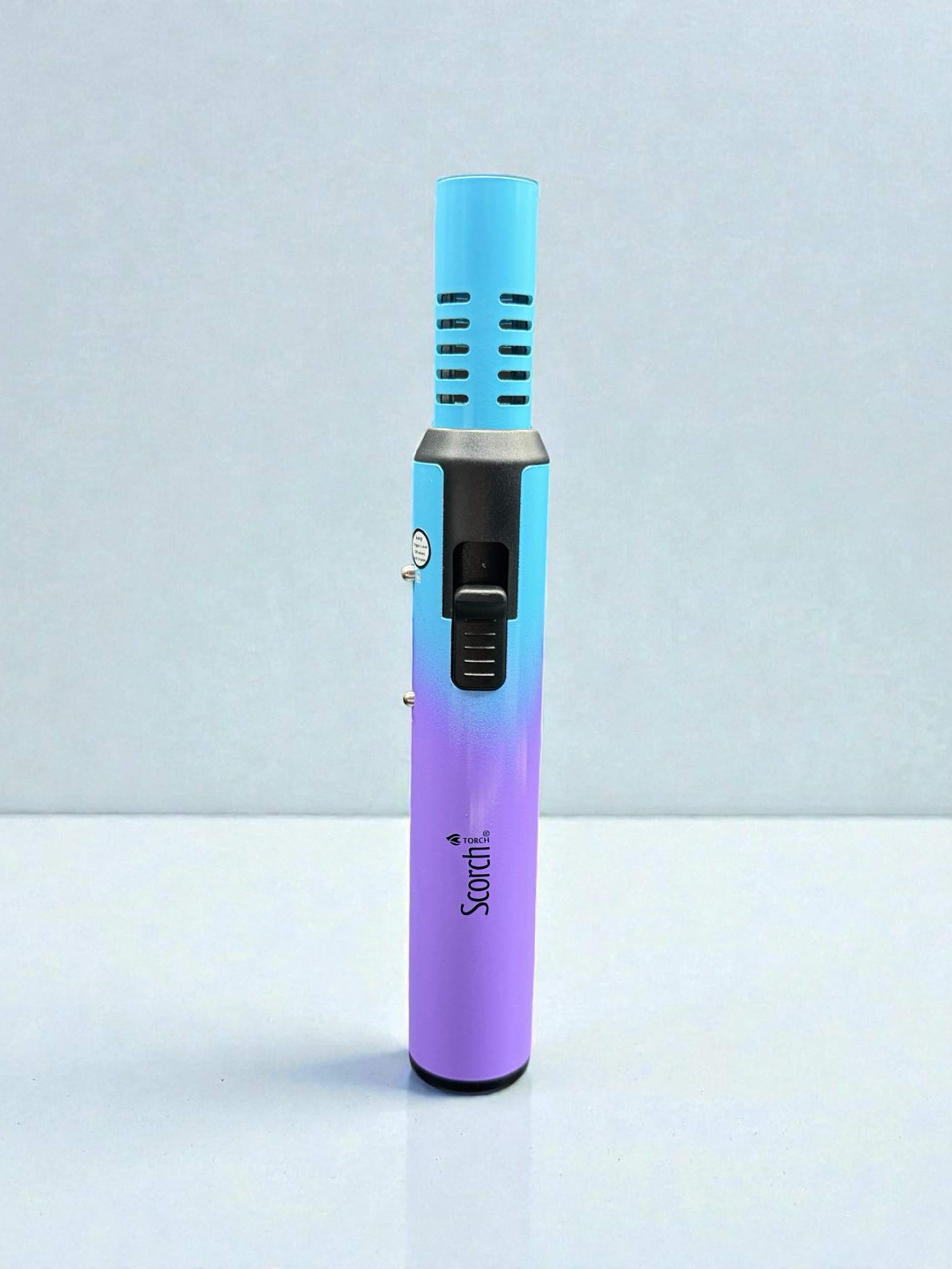 Preview pic of Scorch Torch 61803 – Single Flame Metal Torch (Blue/Purple) – 8” Tall