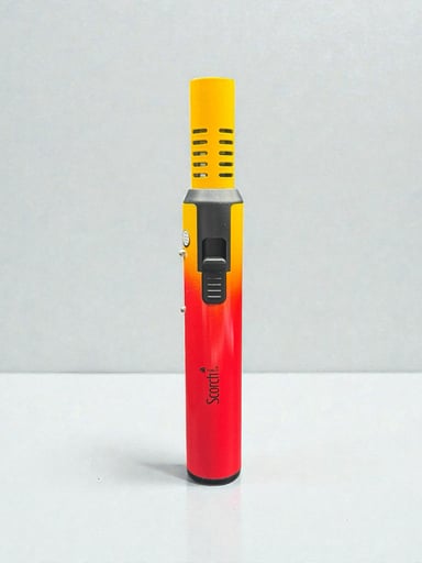 Preview pic of Scorch Torch 61803 – Single Flame Metal Torch (Yellow/Red) – 8” Tall