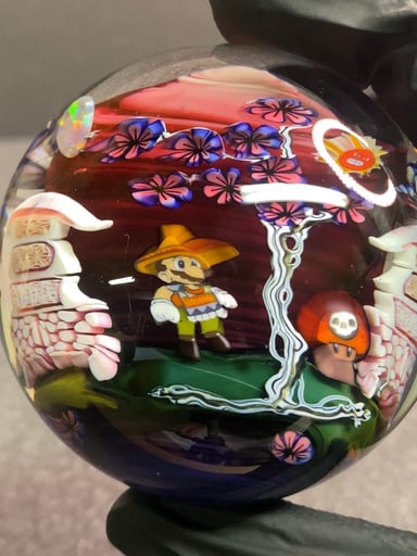 Preview pic of Piper Dan x Micros Workshop Giant Asanoha Castle Marble 2.8”