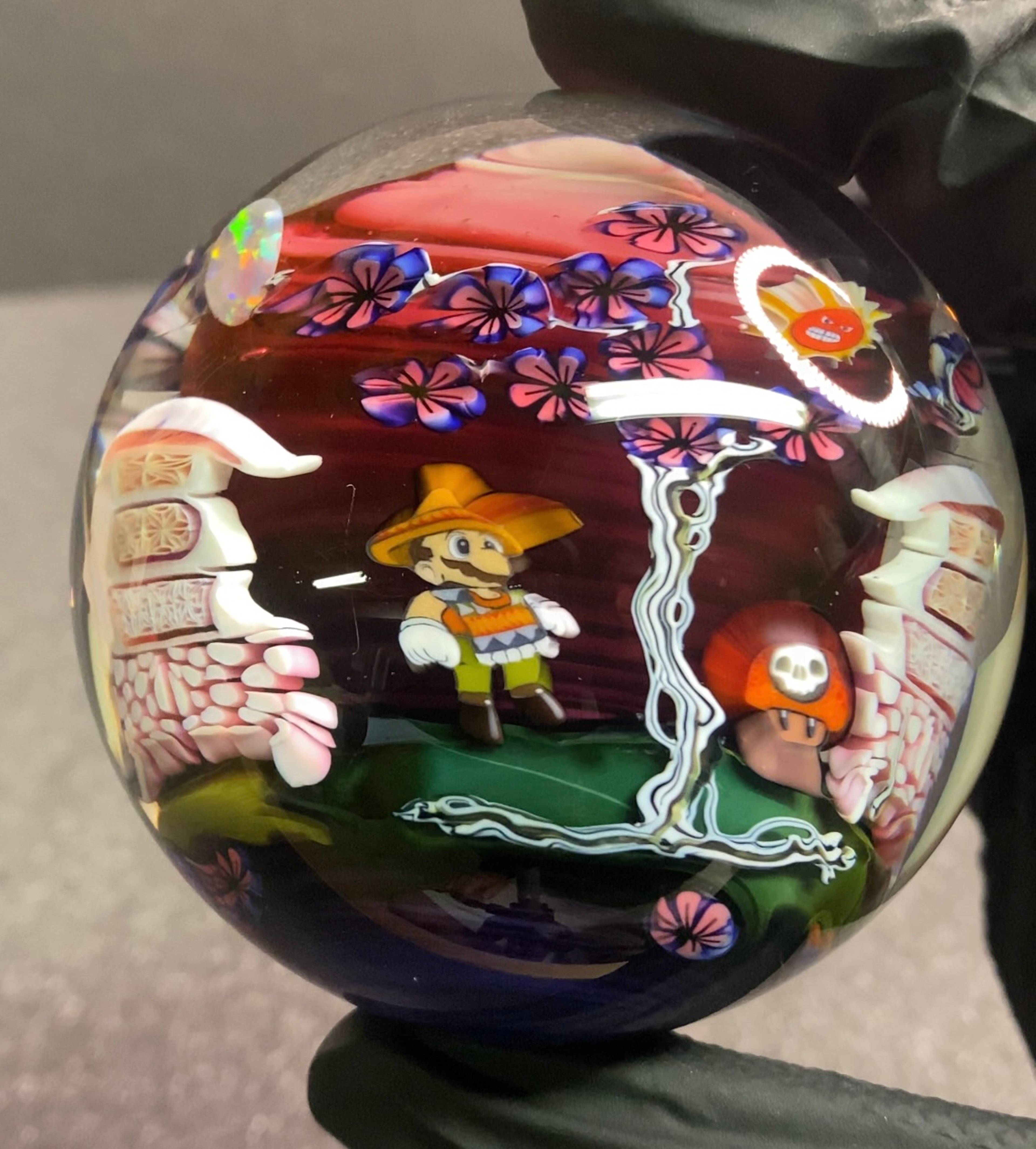 Preview pic of Piper Dan x Micros Workshop Giant Asanoha Castle Marble 2.8”