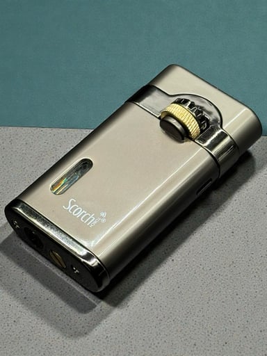 Preview pic of Scorch Torch 61682 – Single Flame Full Metal Refillable Torch Lighter (Dark Gray)