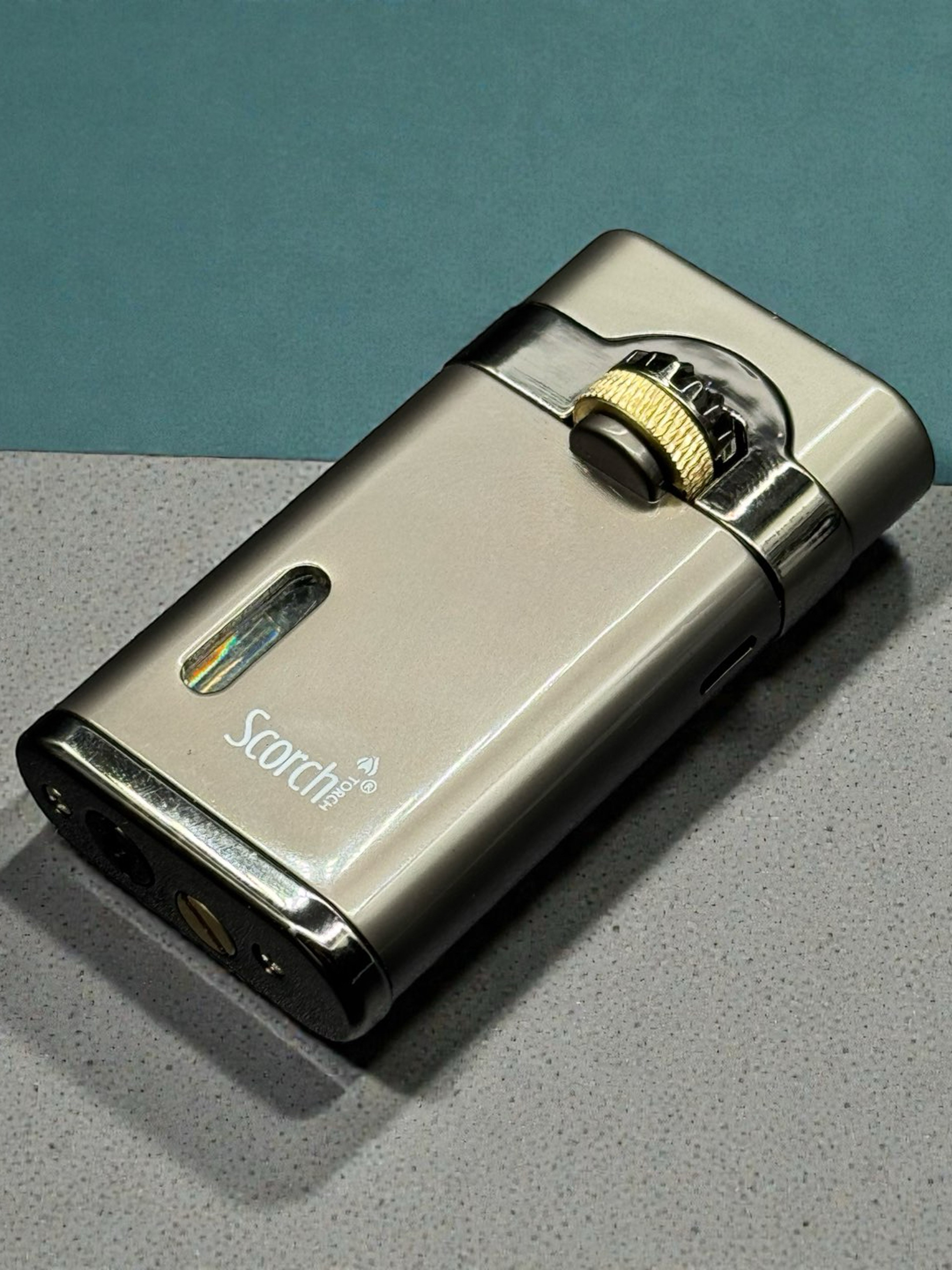 Preview pic of Scorch Torch 61682 – Single Flame Full Metal Refillable Torch Lighter (Dark Gray)