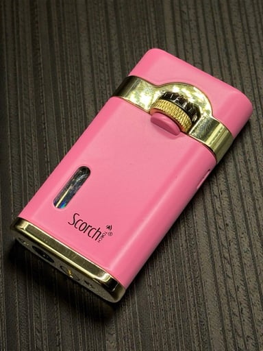 Preview pic of Scorch Torch 61682 – Single Flame Full Metal Torch Lighter (Baby Pink Color)