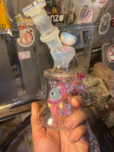 Preview pic of Pink and white bottle monster