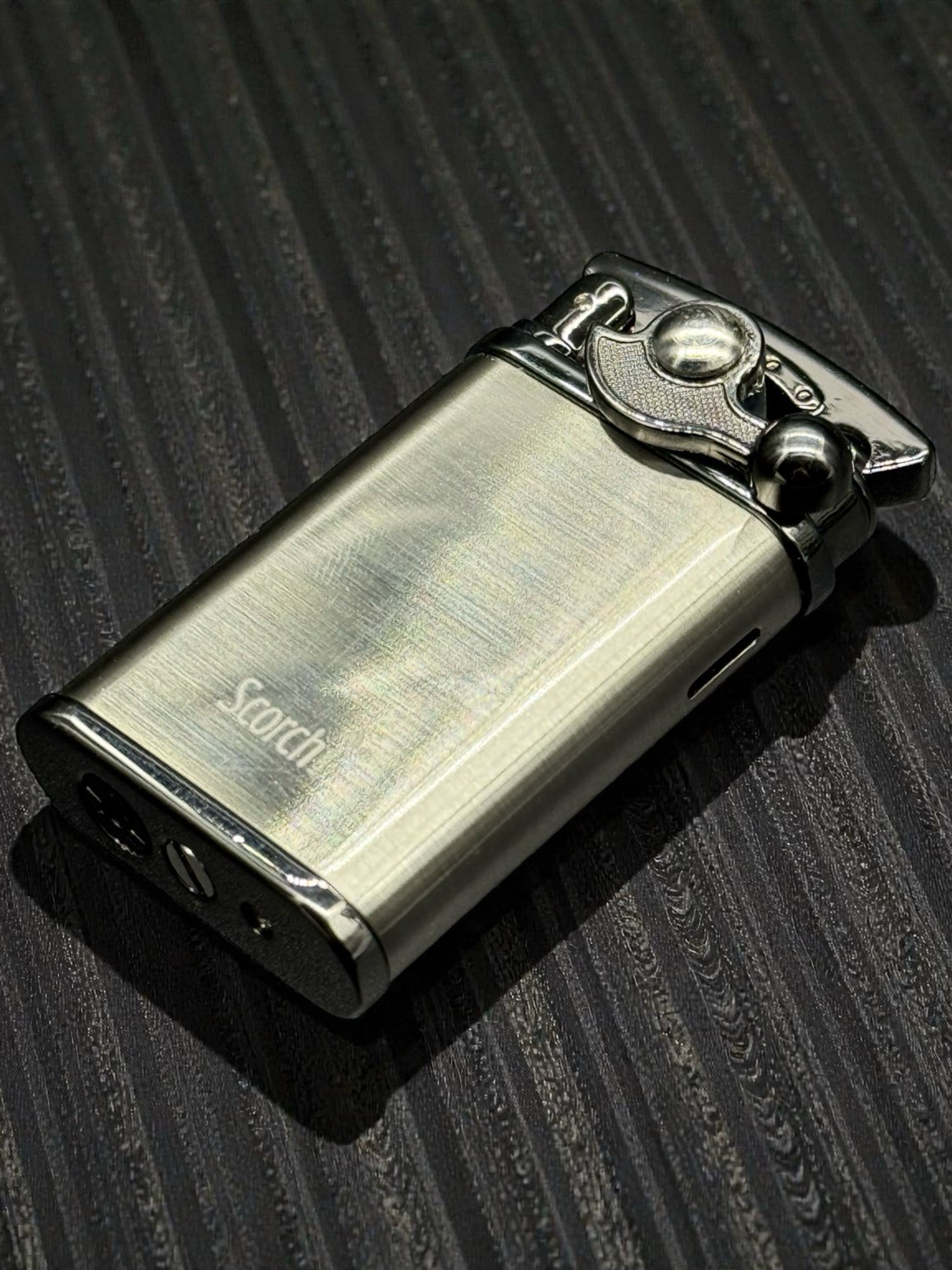 Preview pic of Scorch Torch 61581 – Single Flame Metal Torch Lighter (Silver)