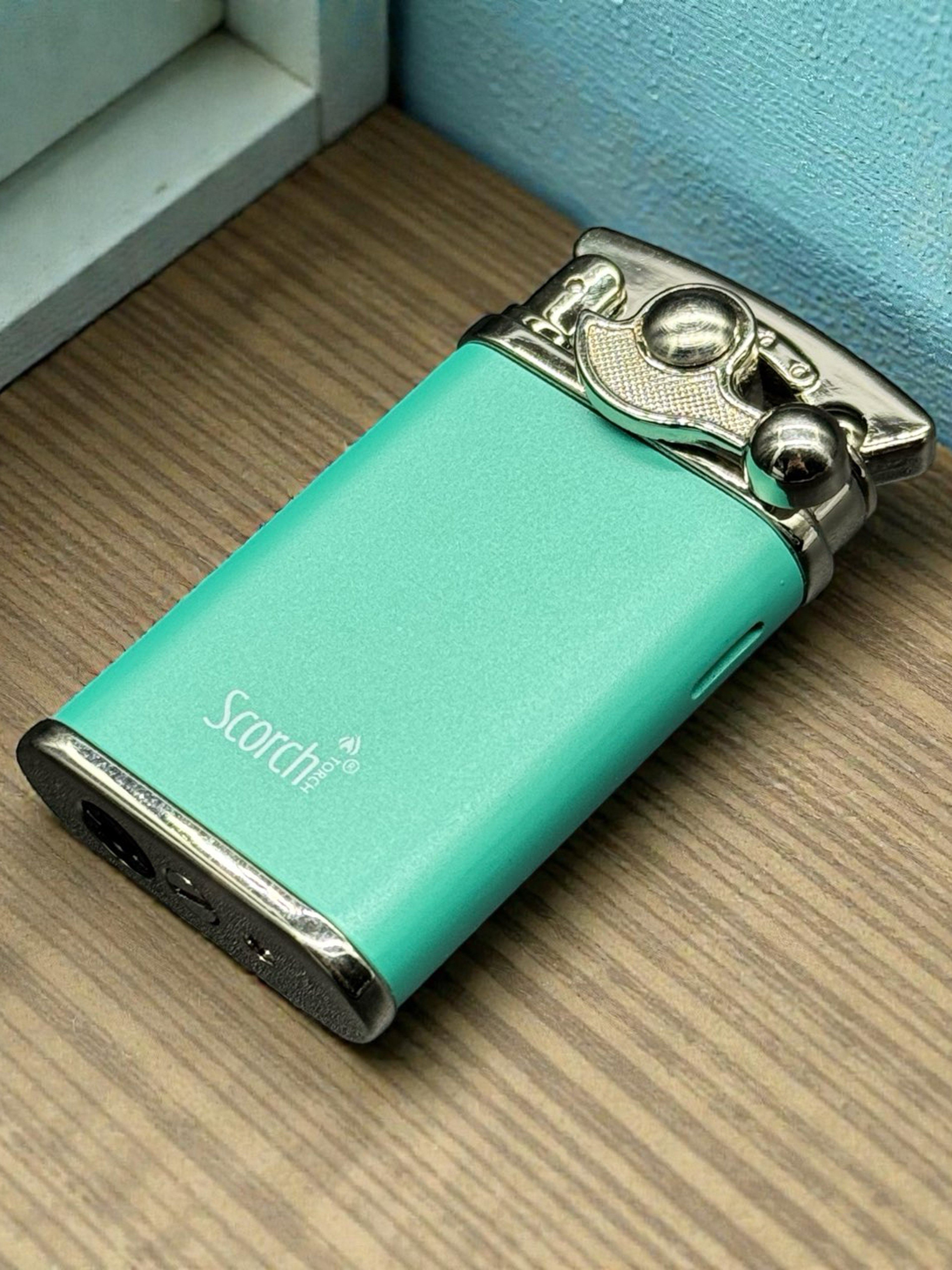 Preview pic of Scorch Torch 61581 – Single Flame Metal Torch Lighter (Mint Green)