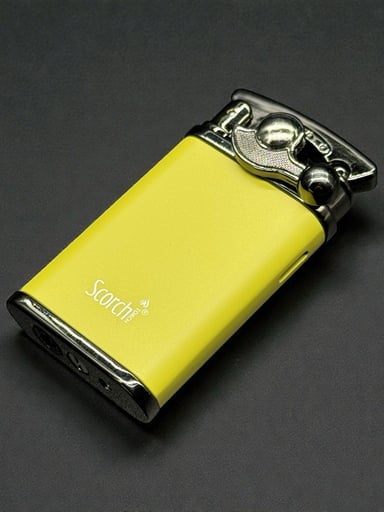 Preview pic of Scorch Torch 61581 – Single Flame Metal Torch Lighter (Yellow)