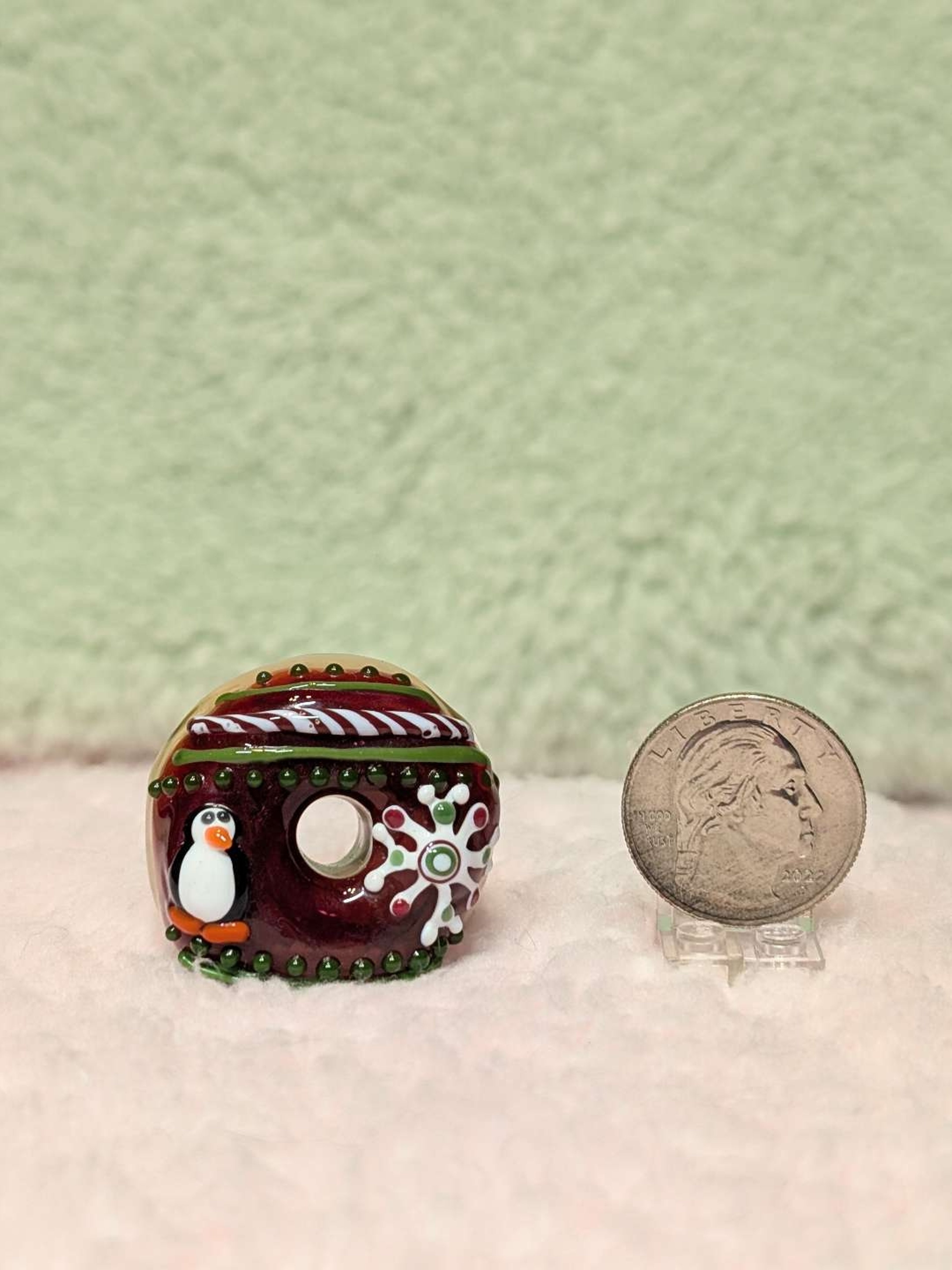 Preview pic of KGB Glass x Sarah Marblesbee Christmas Penguin Ugly Sweater 2016