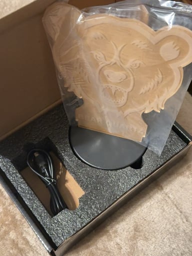 Preview pic of bear quartz light up sign