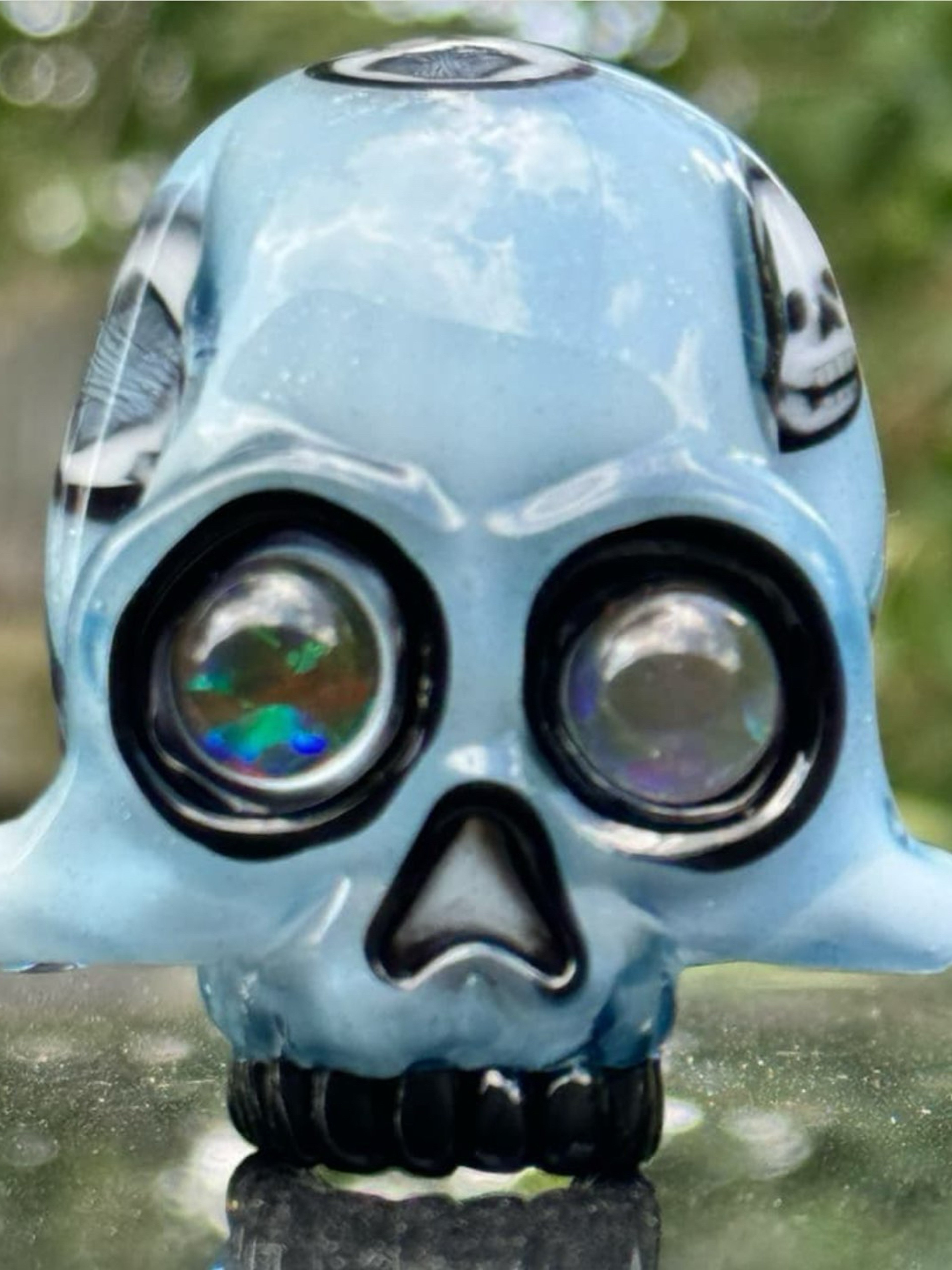 Preview pic of AKM x Coyle - 24' Skull Pendant w/ UV Skull Millies