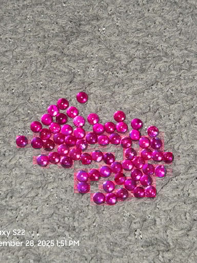 Preview pic of 3mm ruby terp pearls bulk / bundle