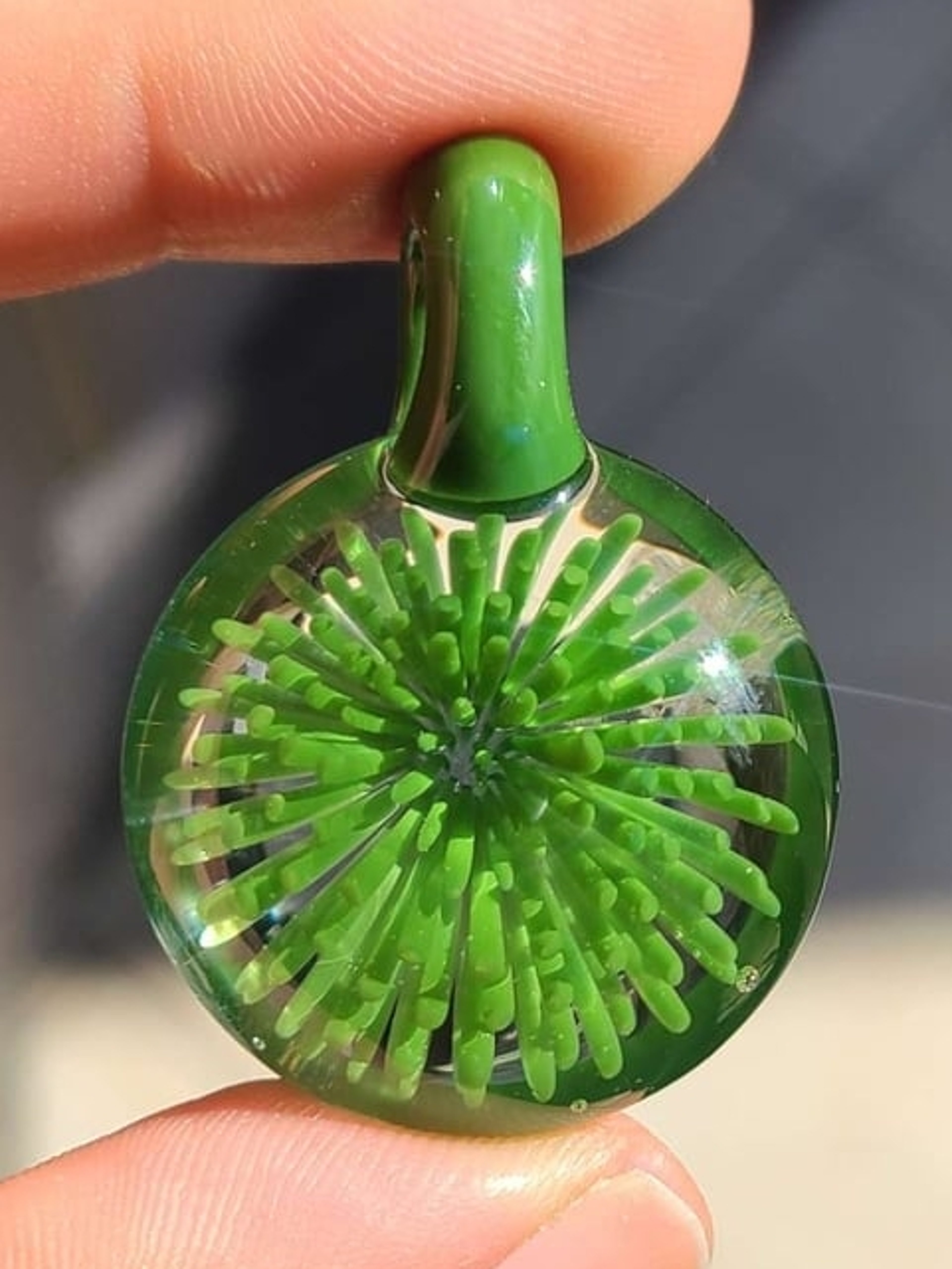 Green Implosion Pendant image 0