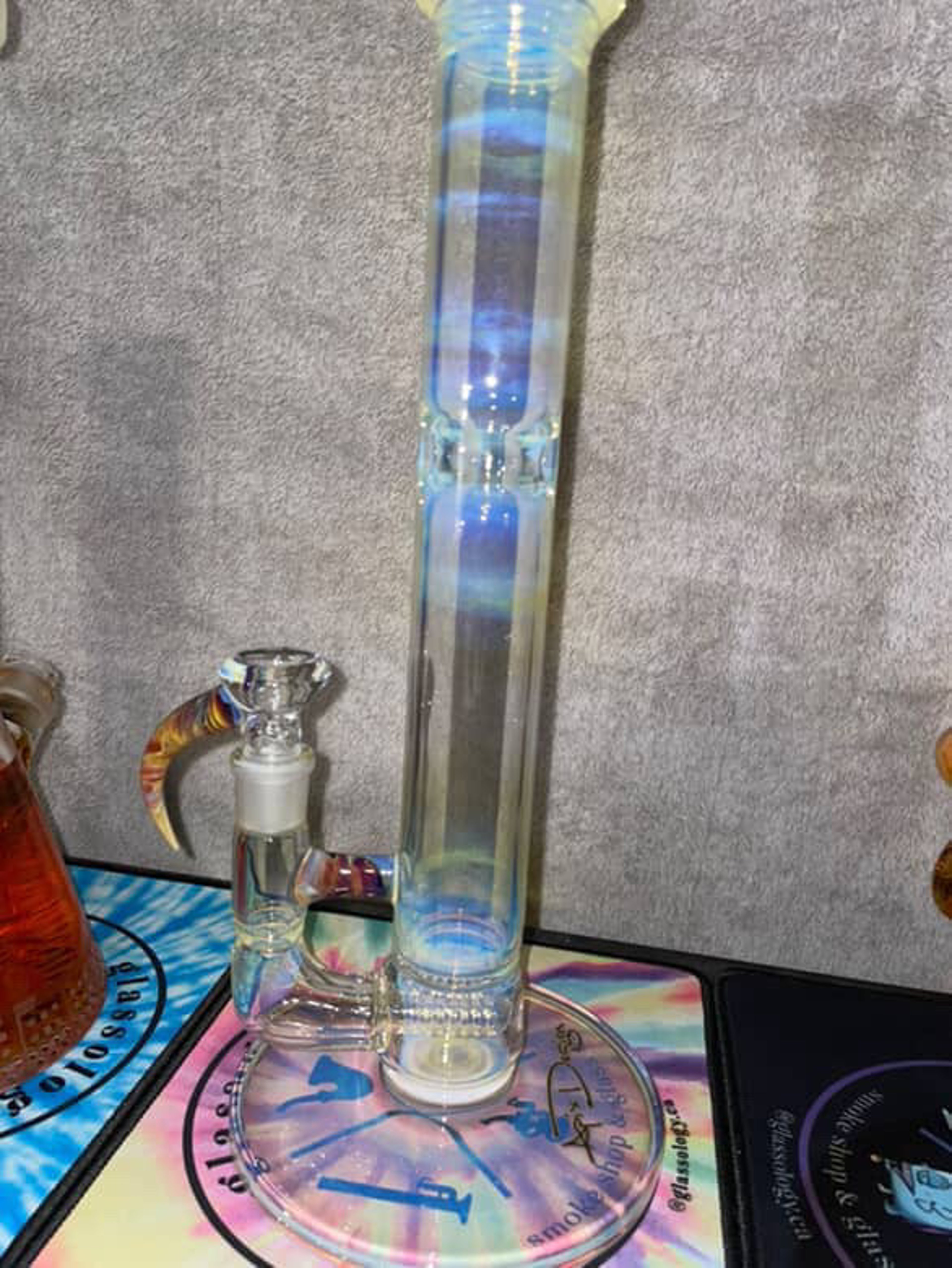 ⬛️FRIDAY 🏷️ Apix Designs Amber Purple 360 Inline 18mm Tube image 0