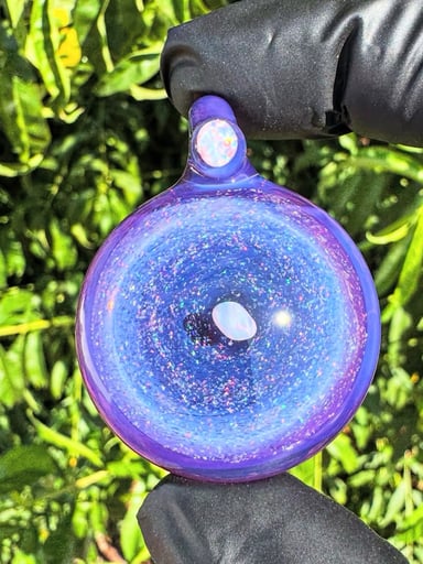 Preview pic of ⚡️💜Stargazer Crushed Opal Pendant 💜⚡️