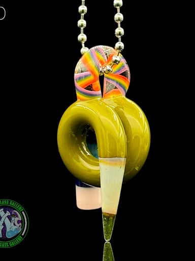 Preview pic of Sherbet Glass - Pendant - Curly Pencil #40
