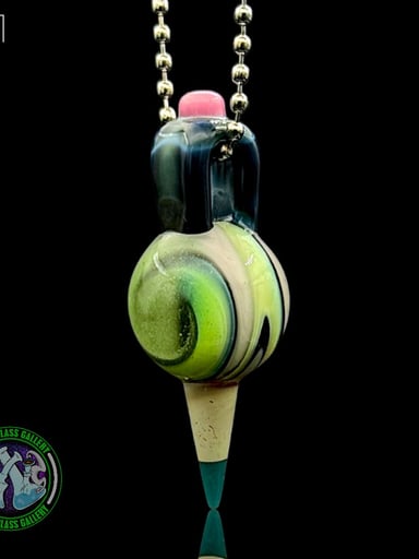 Preview pic of Sherbet Glass - Pendant - Pencil Marble #41