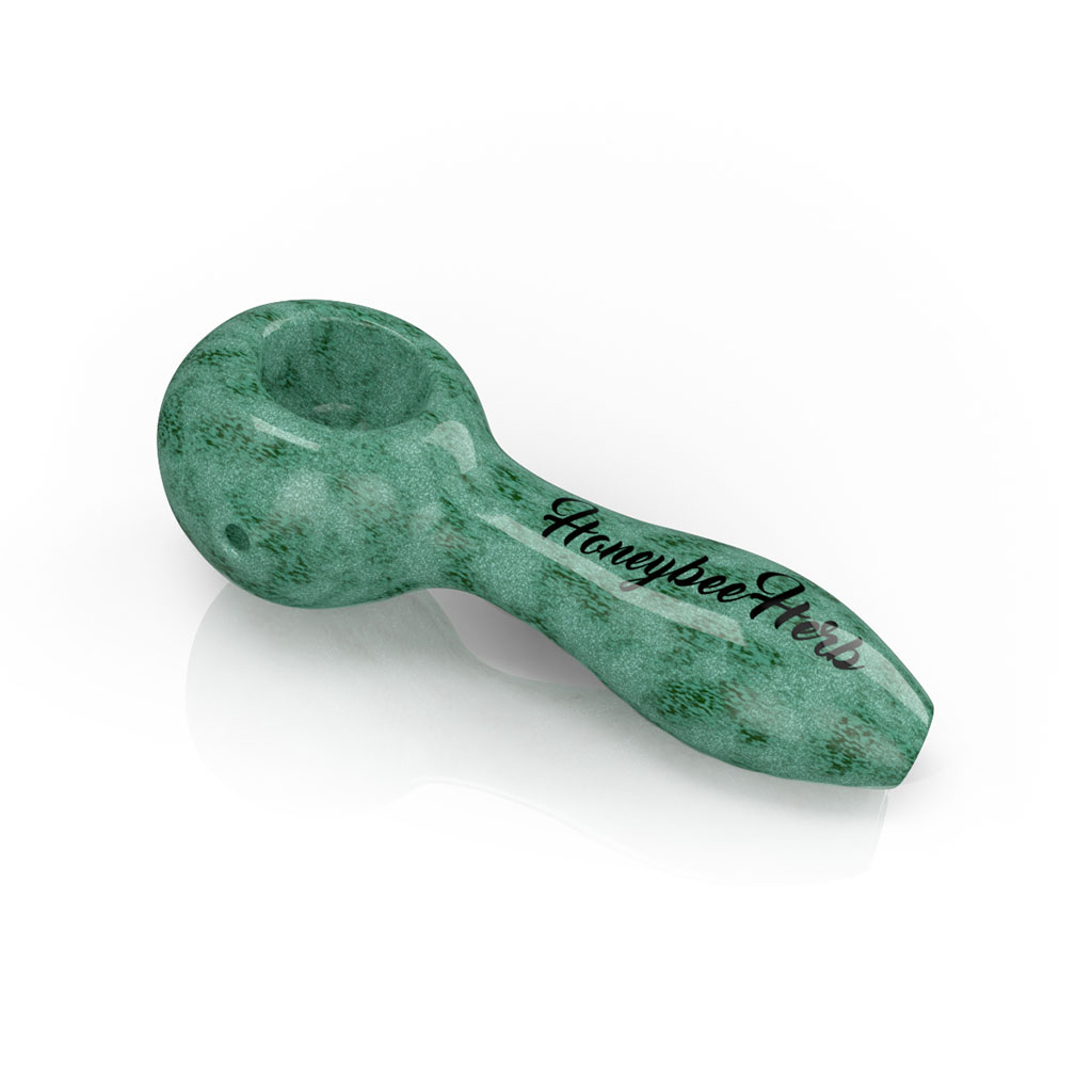 HONEYBEE HERB FRIT SPECKLED SPOON PIPE image 0