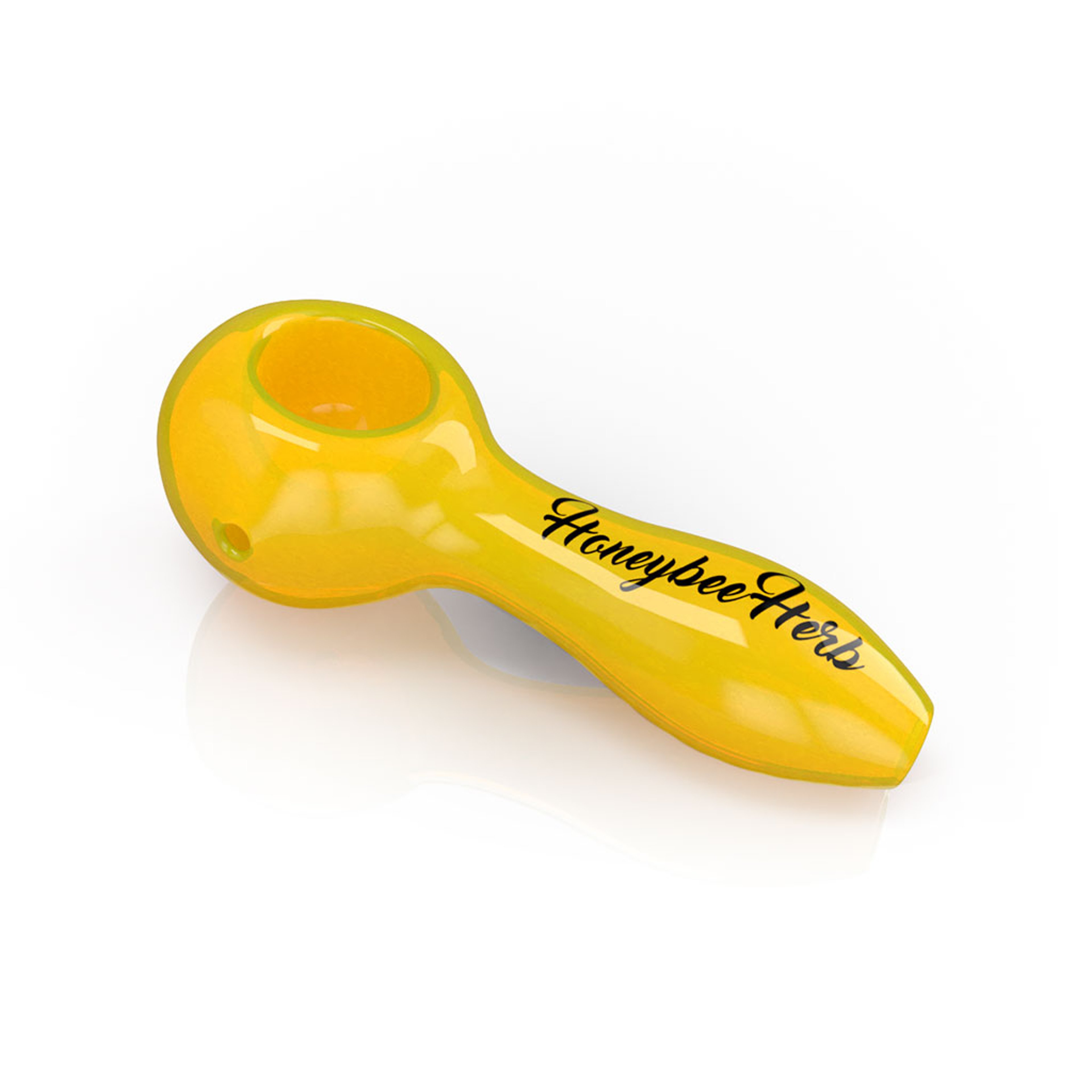 HONEYBEE HERB FRIT SPECKLED SPOON PIPE image 0