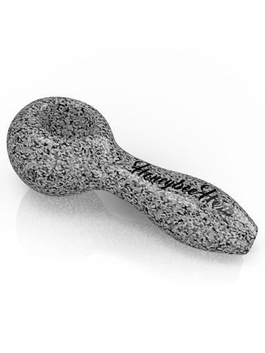 Preview pic of HONEYBEE HERB FRIT SPECKLED SPOON PIPE