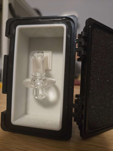 Preview pic of Clear zack brown control tower cap in custom km3dprinting case