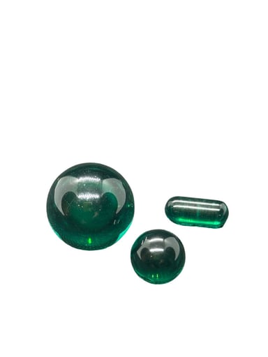 Preview pic of Marble Terp Slurper Pearls Set- Blue Green