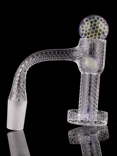 Preview pic of Set Engraved XL Terp Slurper Quartz Banger Nail - 14 mm by Slab Team