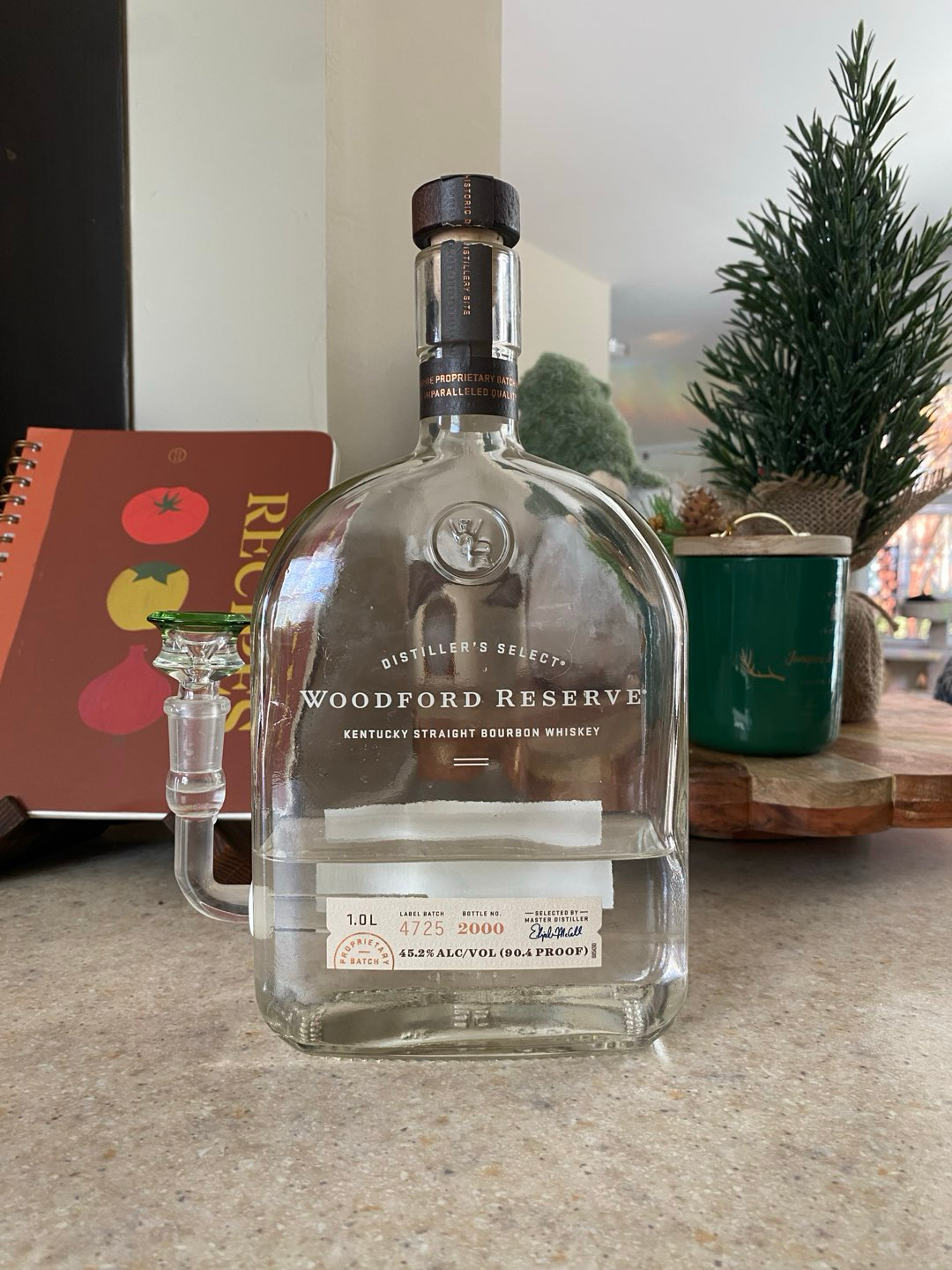 Woodford Reserve Whiskey Bottle Bong image 0