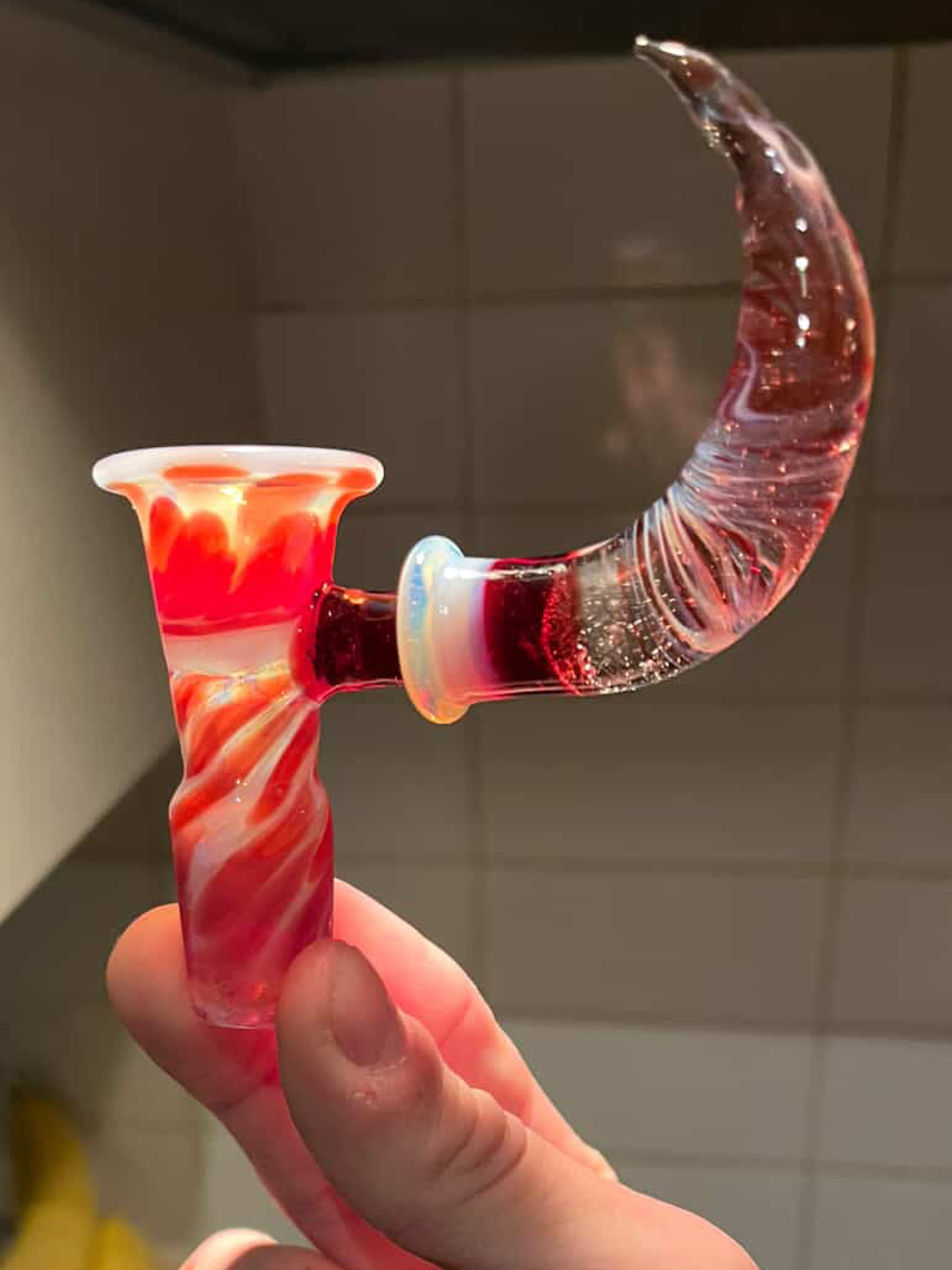 Preview pic of ⬛️FRIDAY 🏷️ FW AKP Glass Mega Horn 18/4 Slide with Ghost Accents