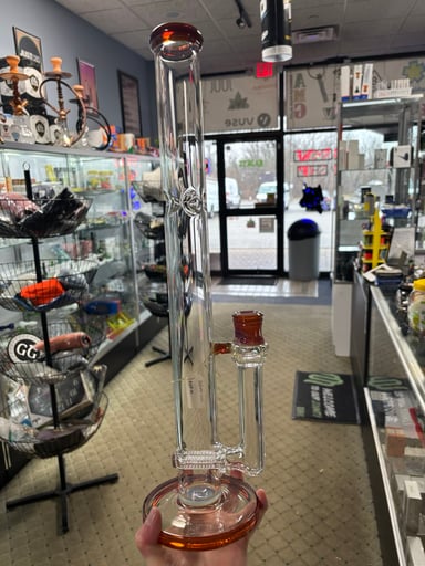 Preview pic of Ashmeglass 120 hole amber purple 19”