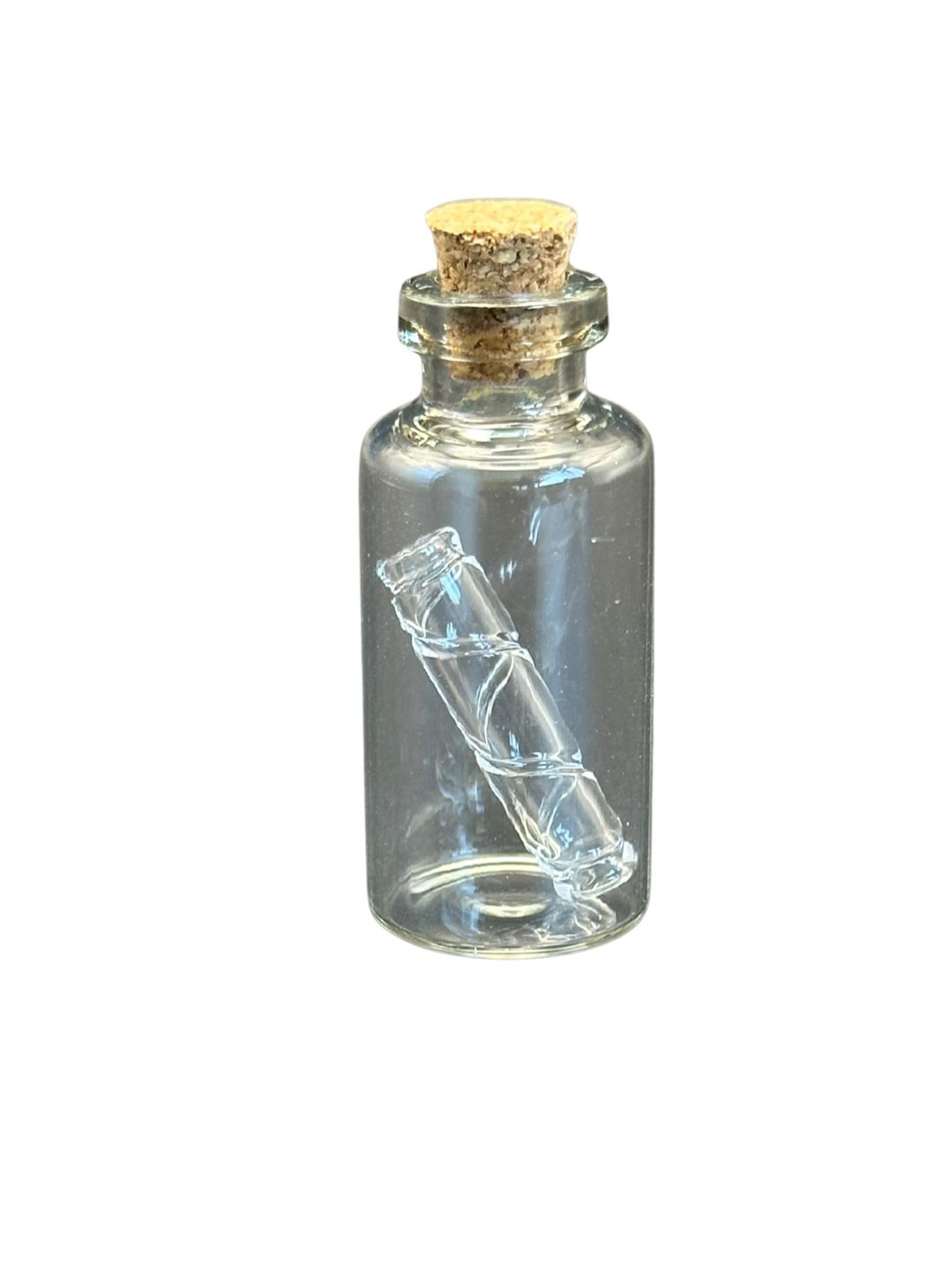 Quartz Pillar Etched Deep Line Pattern 6 x 25 mm Solid image 0