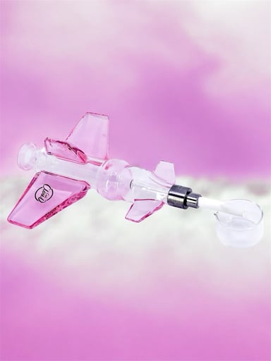 Preview pic of Ghostrider Cali CloudX Airplane ✈️ Nectar Collector Kit in Pink