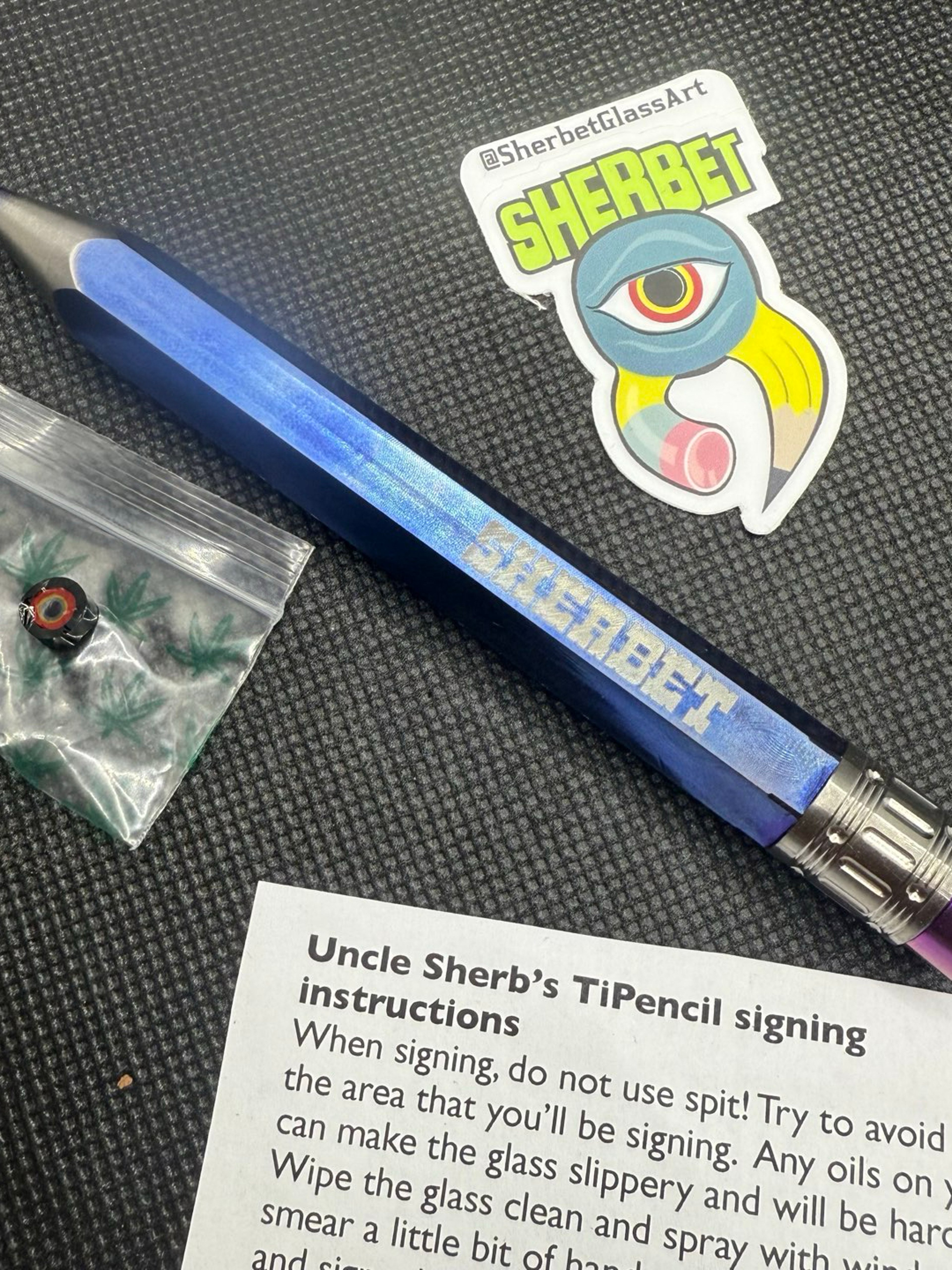 Preview pic of Purple 12mm Ti pencil