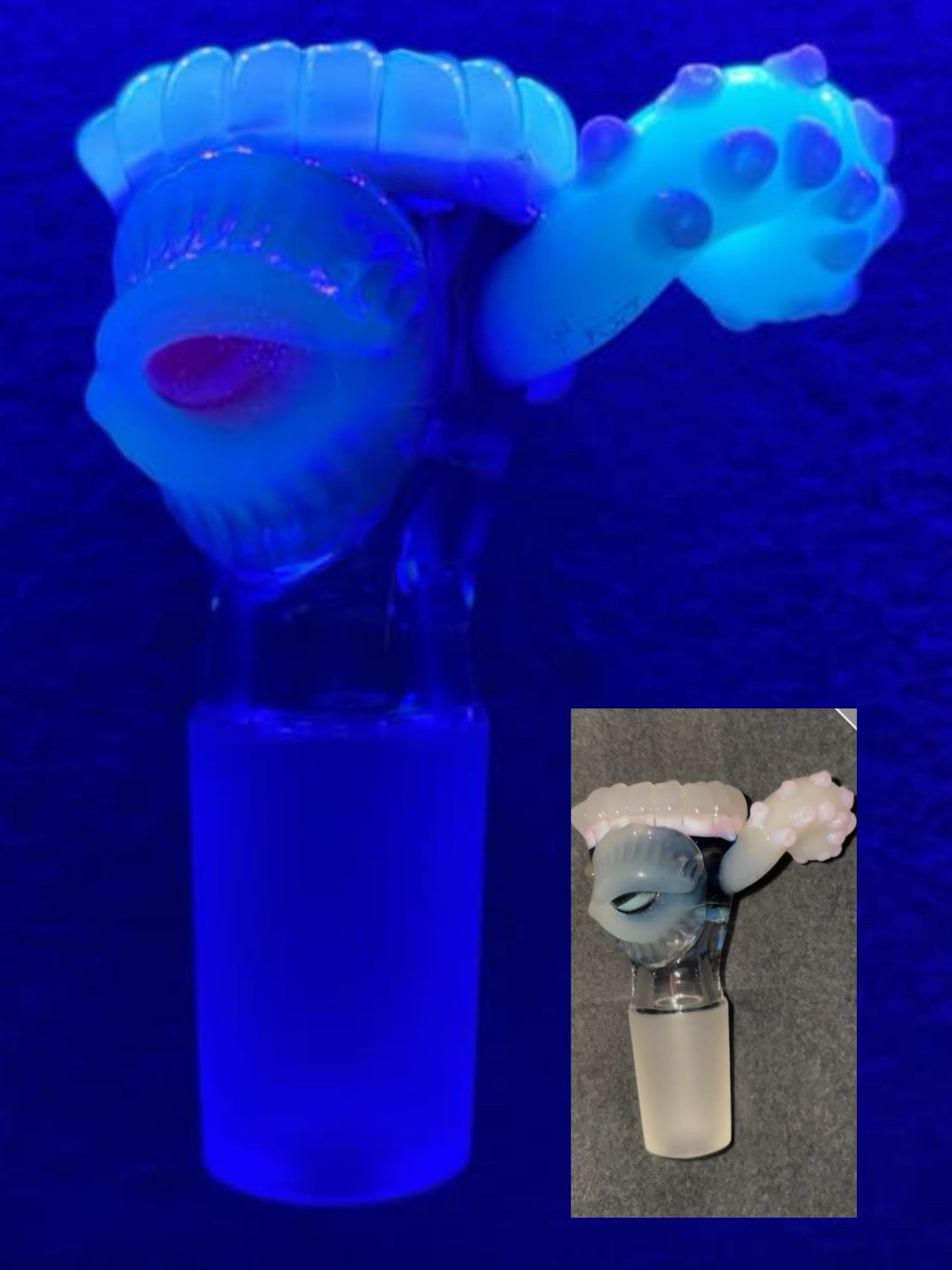 ⬛️FRIDAY 🏷️ CFL & UV LDab Glass Tentacle Creature Eye 18/4 Slide image 0