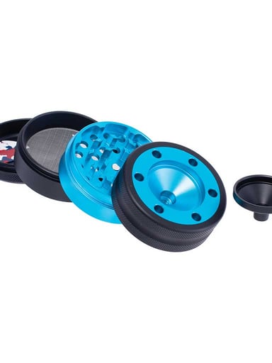 Preview pic of ALUMINIUM GRINDER W/ CONE HOLDER & FUNNEL