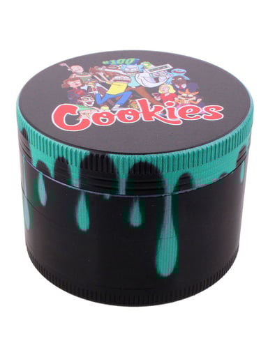 Preview pic of COLOR DRIP ALUMINUM 4-PIECE HERB GRINDER