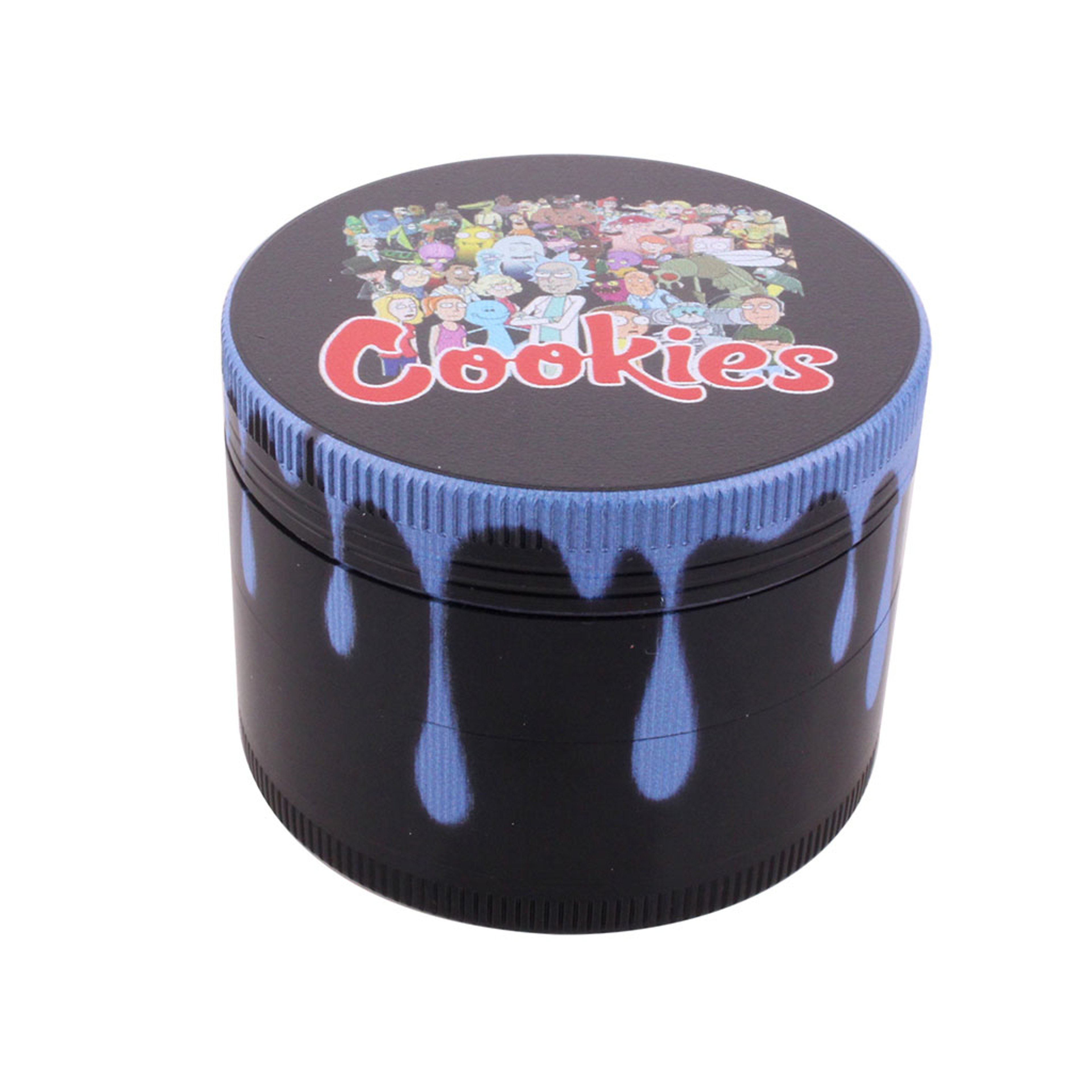 COLOR DRIP ALUMINUM 4-PIECE HERB GRINDER image 0