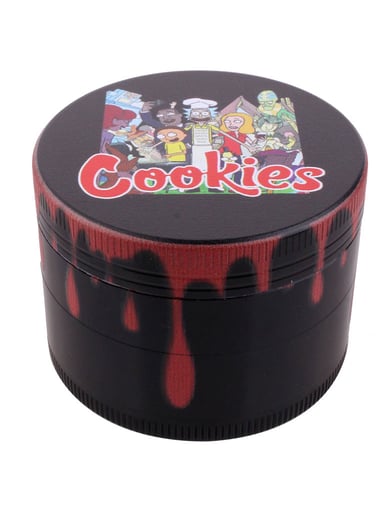 Preview pic of COLOR DRIP ALUMINUM 4-PIECE HERB GRINDER