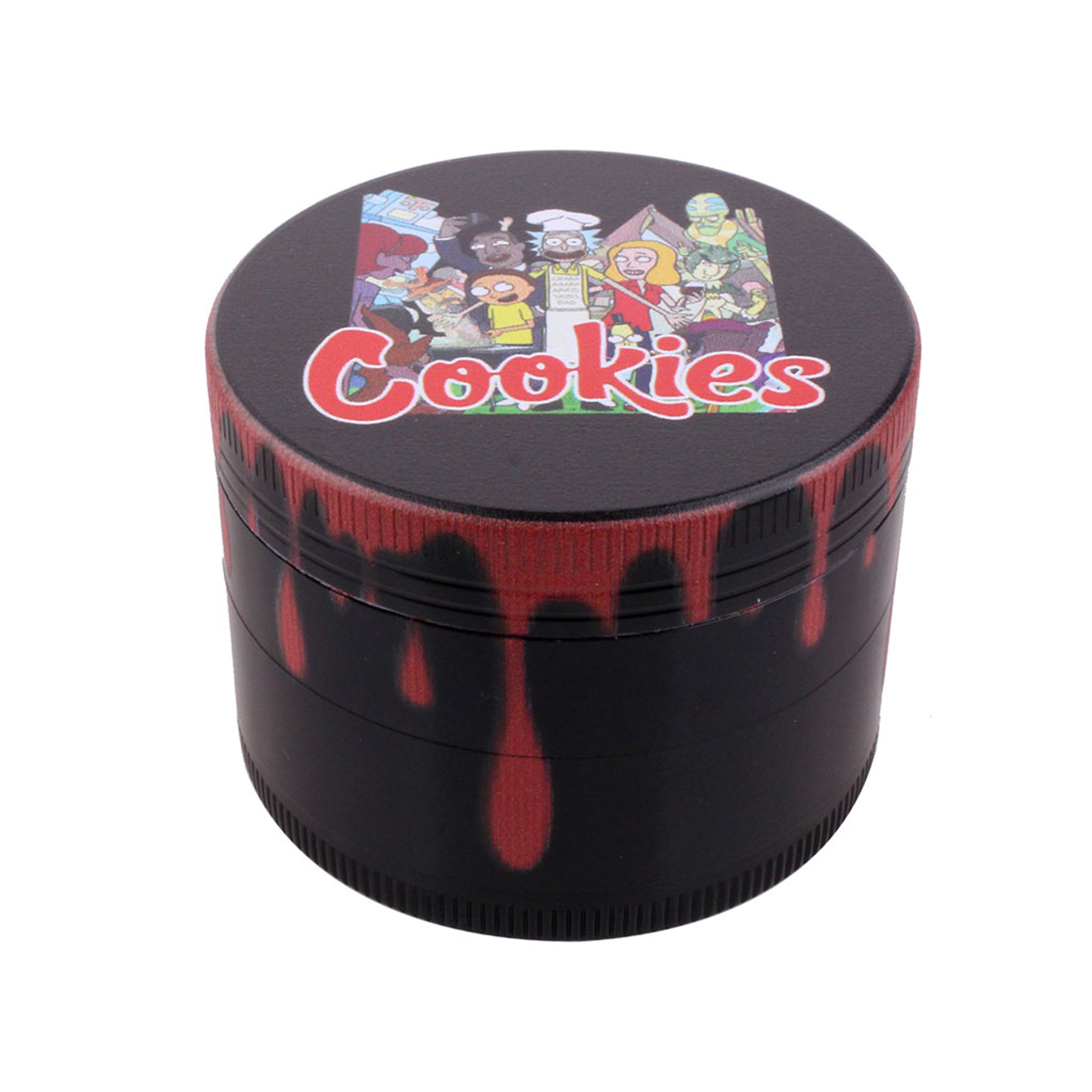 COLOR DRIP ALUMINUM 4-PIECE HERB GRINDER image 0