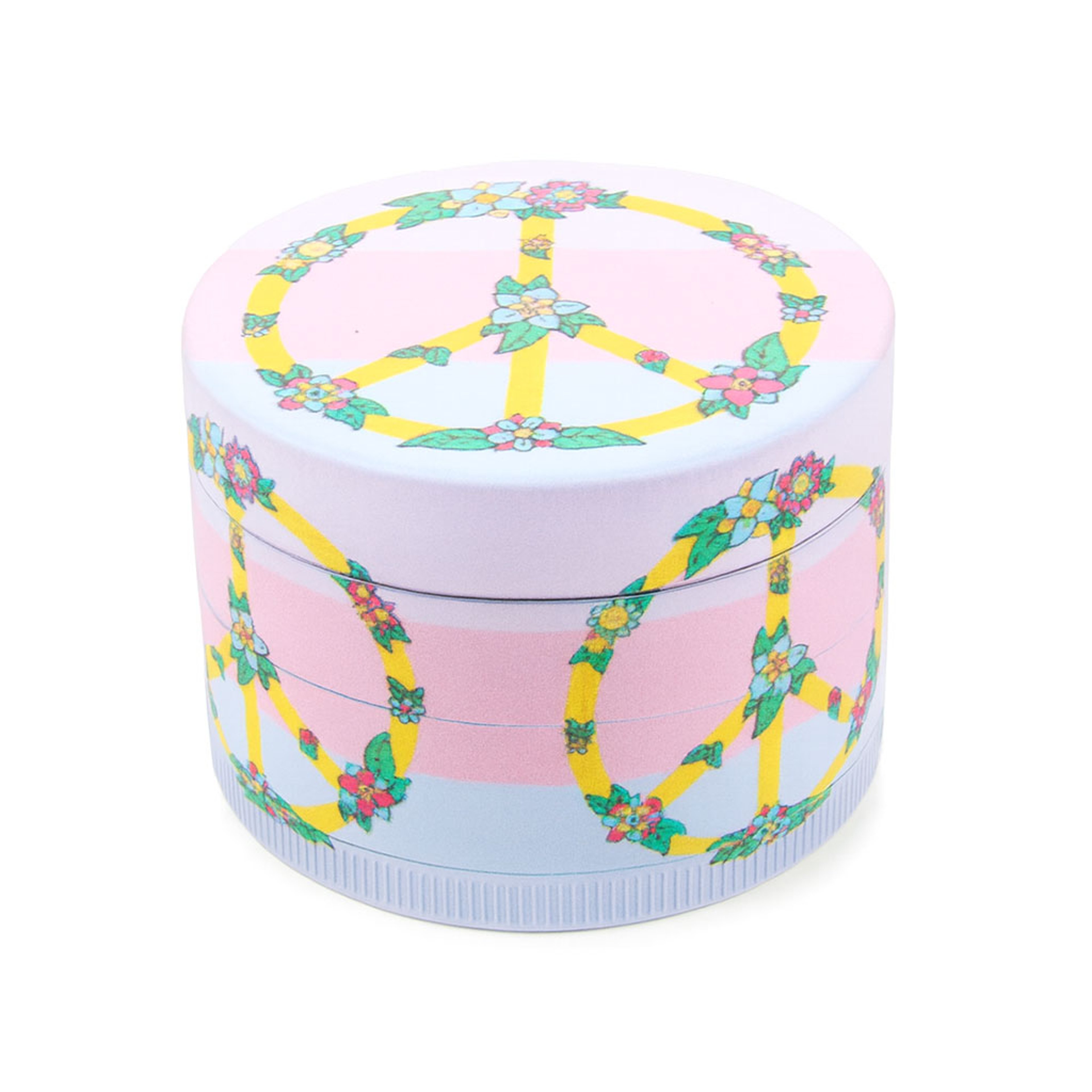 COLORFUL PSYCHEDELIC PEACE SYMBOL 4-PIECE GRINDER image 0